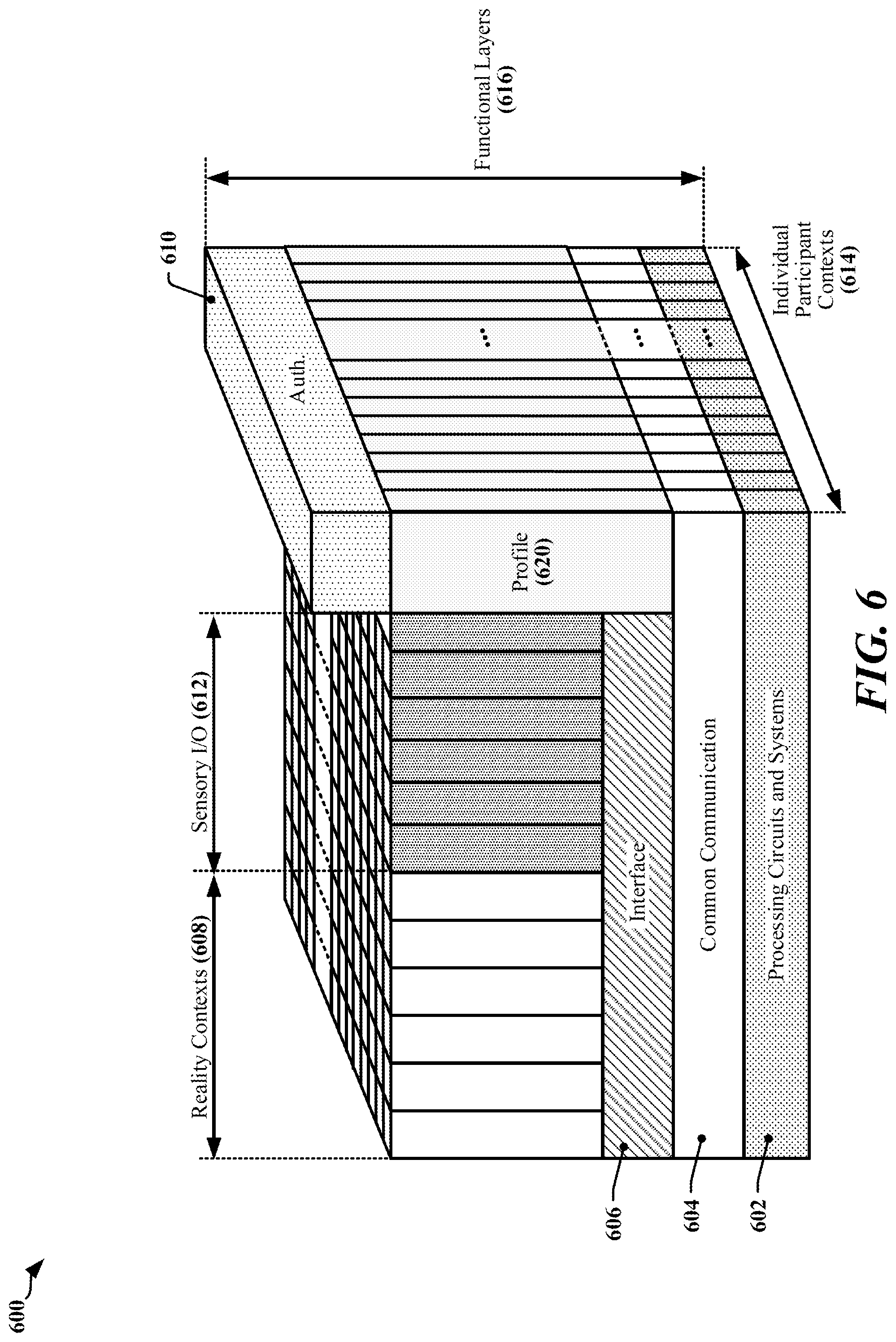 Patent US12322301 Figure 6 – Virtual, augmented and extended reality system