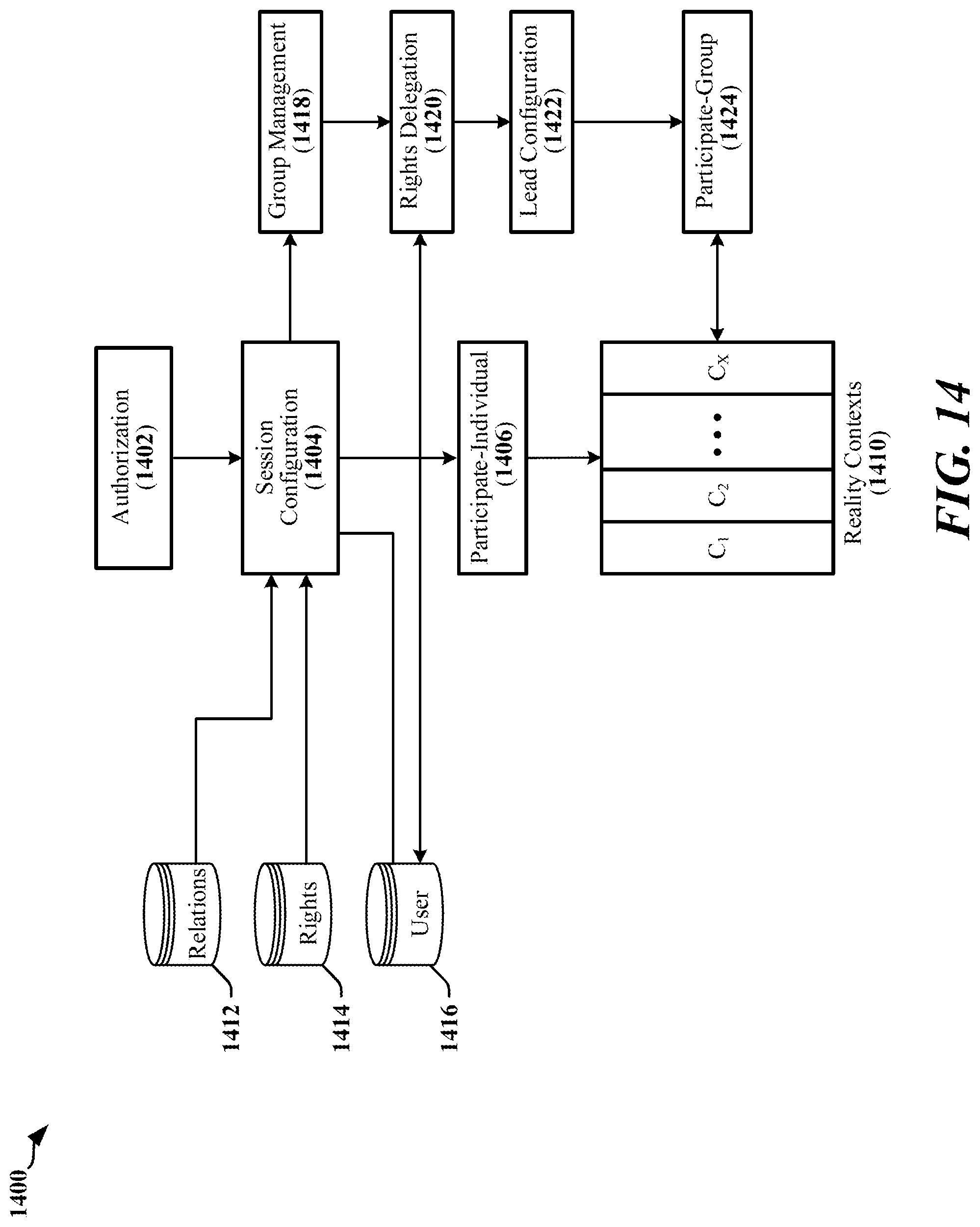 Patent US12322301 Figure 14 – Virtual, augmented and extended reality system