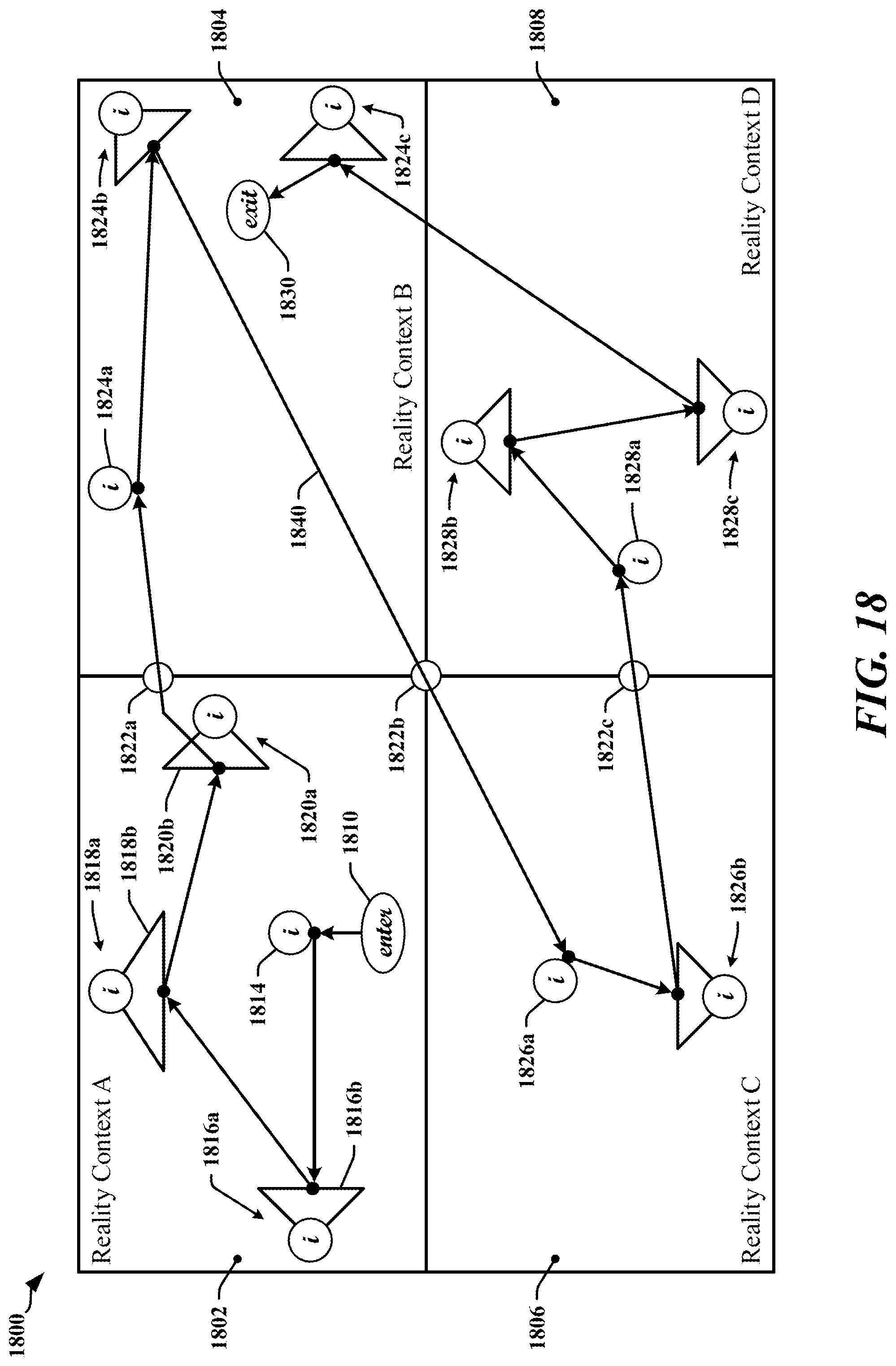 Patent US12322301 Figure 18 – Virtual, augmented and extended reality system