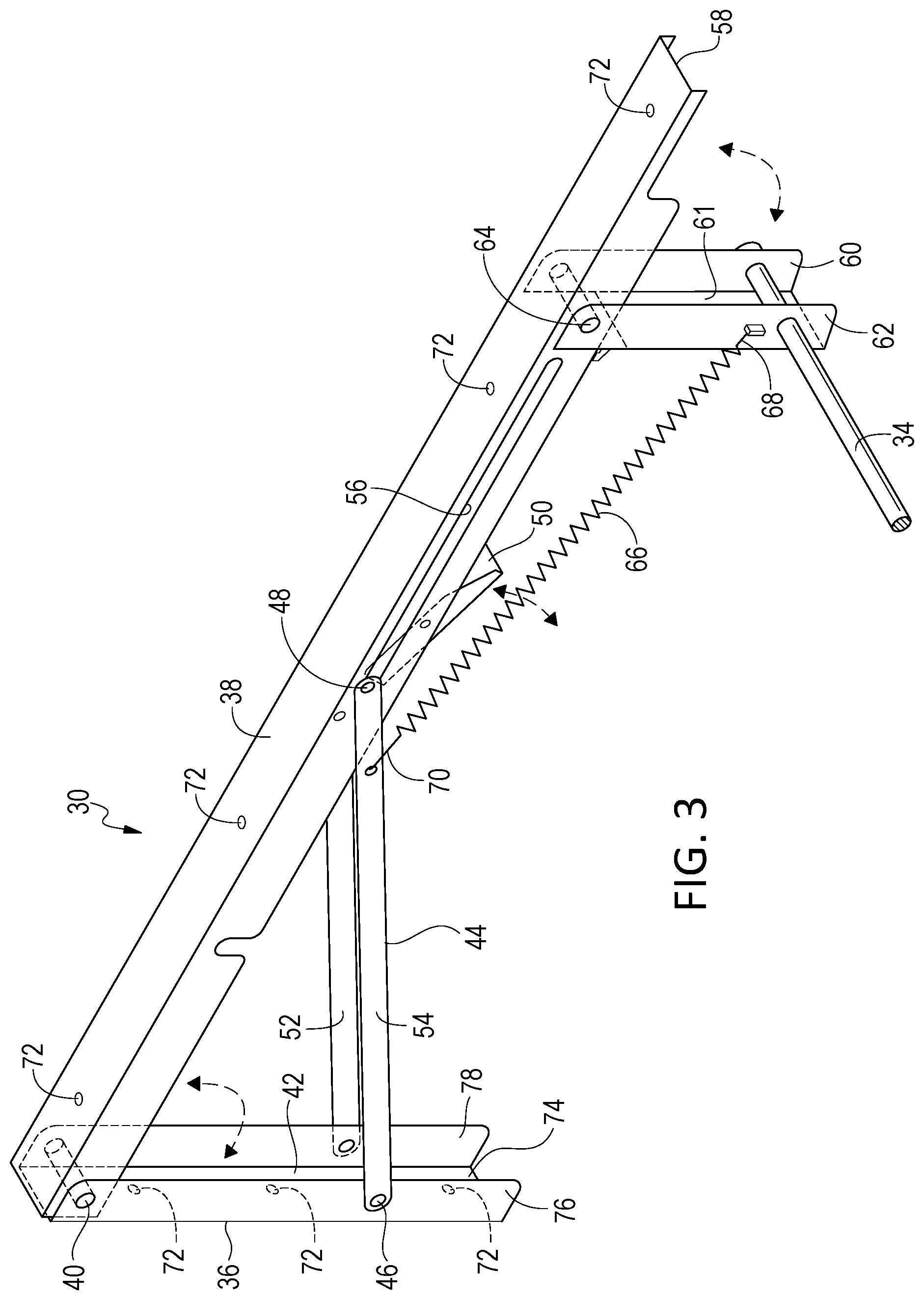 Patent US12322305 Figure 2 – Laundry sign with hidden clothes rod