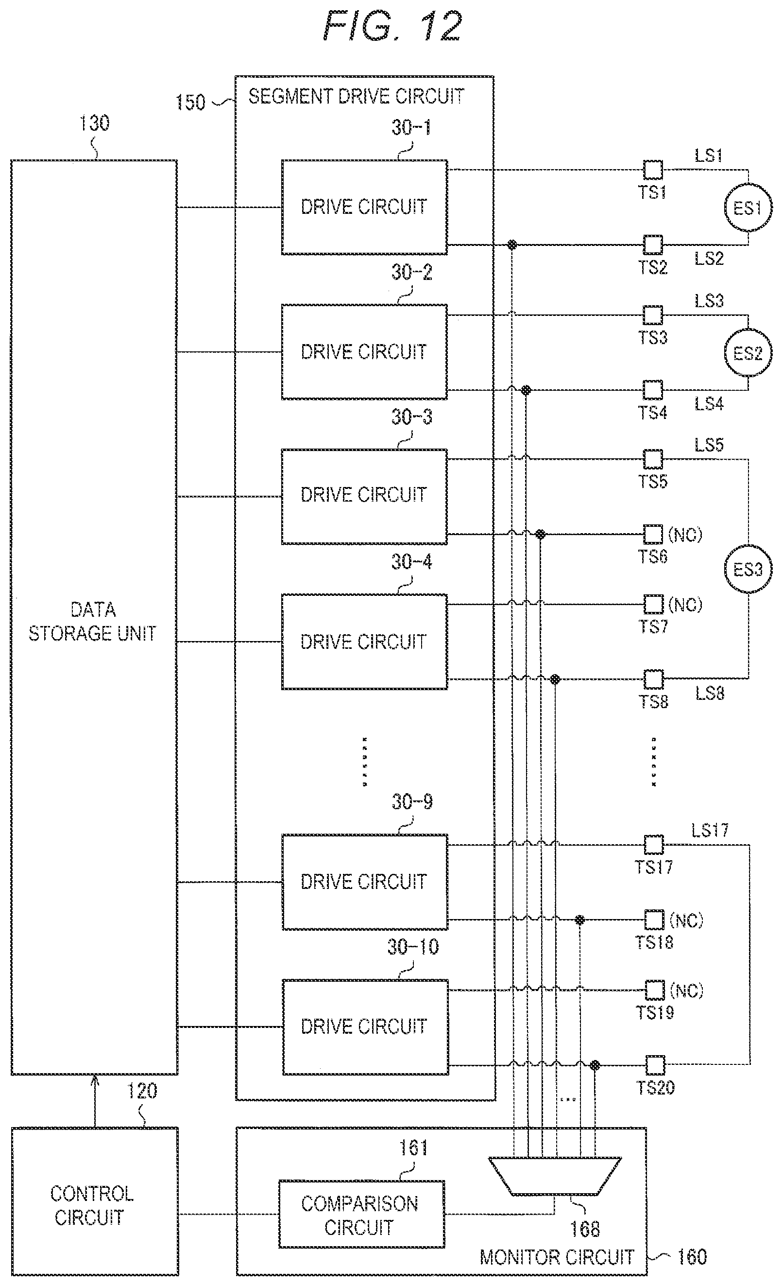 Patent US12322307 Figure 11 – Driver and electro-optical device