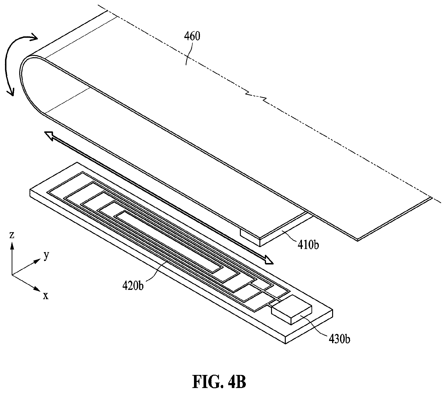 Patent US12322309 Figure 7 – Electronic device with flexible display
