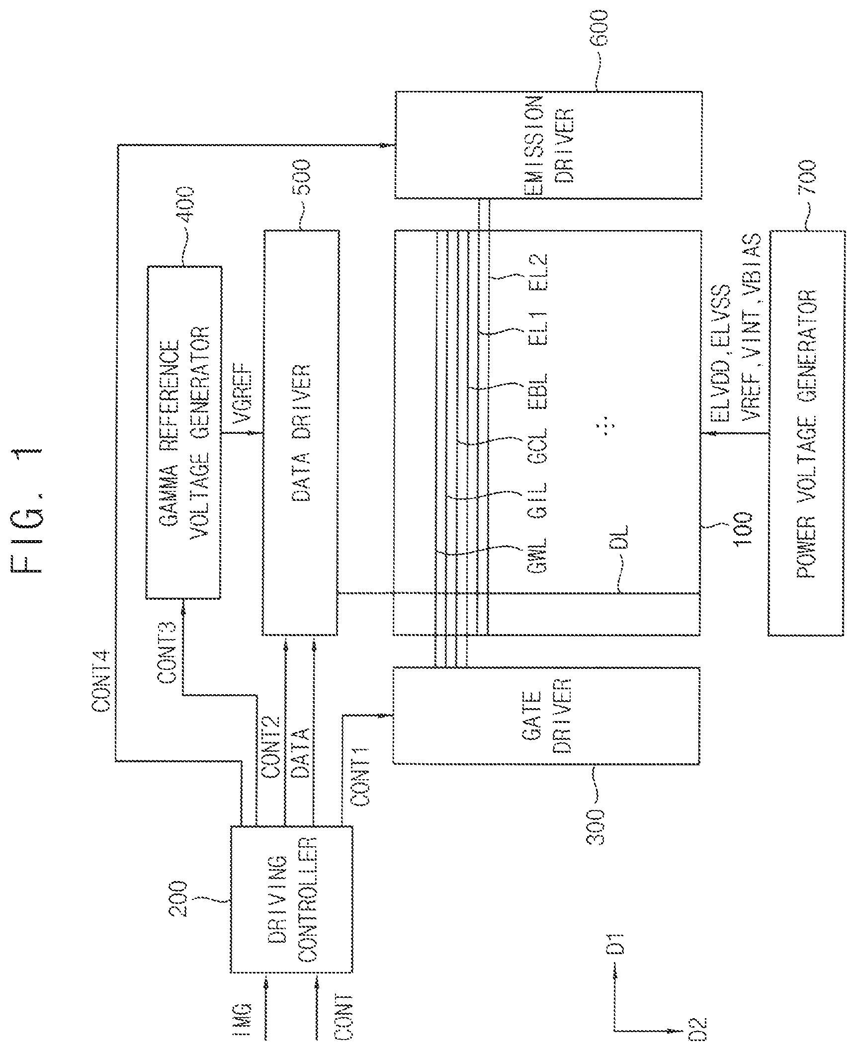 Patent US12322311 Figure 1 – Display apparatus and method of driving the same