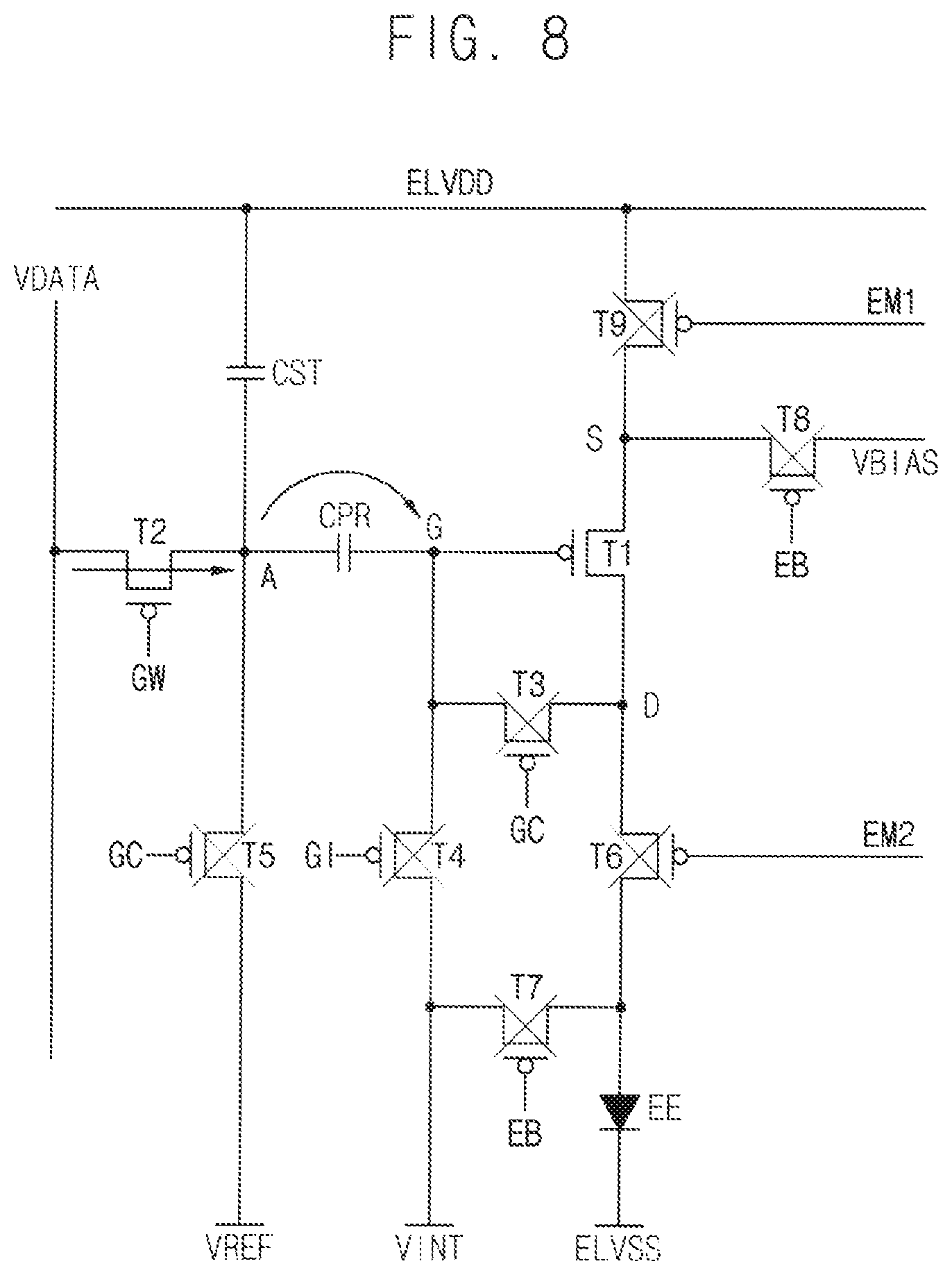 Patent US12322311 Figure 8 – Display apparatus and method of driving the same