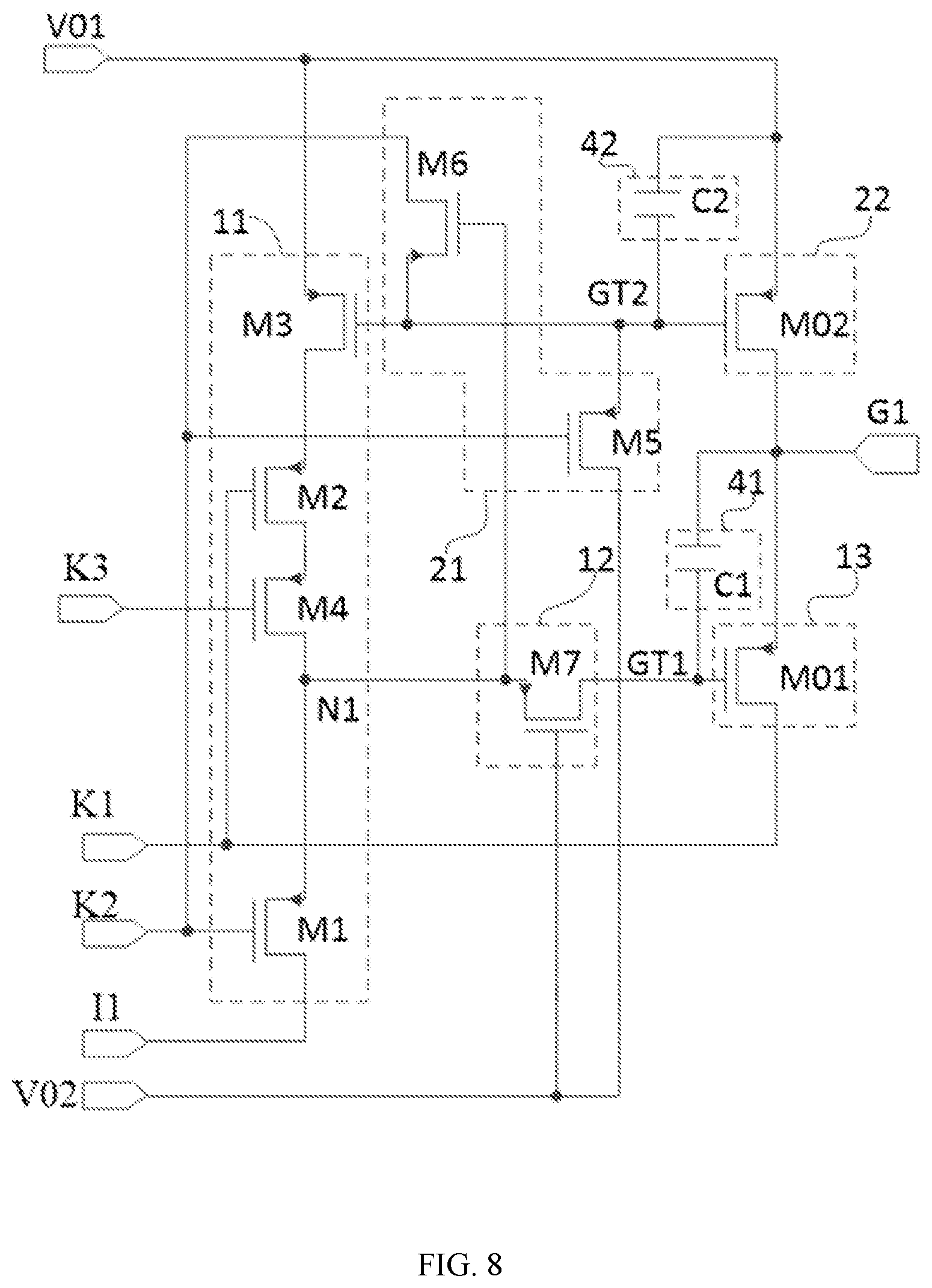 Patent US12322313 Figure 7 – Driving circuit, driving module, driving method and display device
