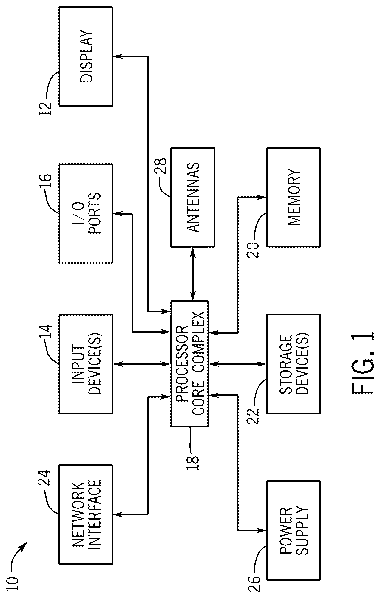 Patent US12322314 Figure 1 – Display and antenna co-design to reduce antenna transmission loss
