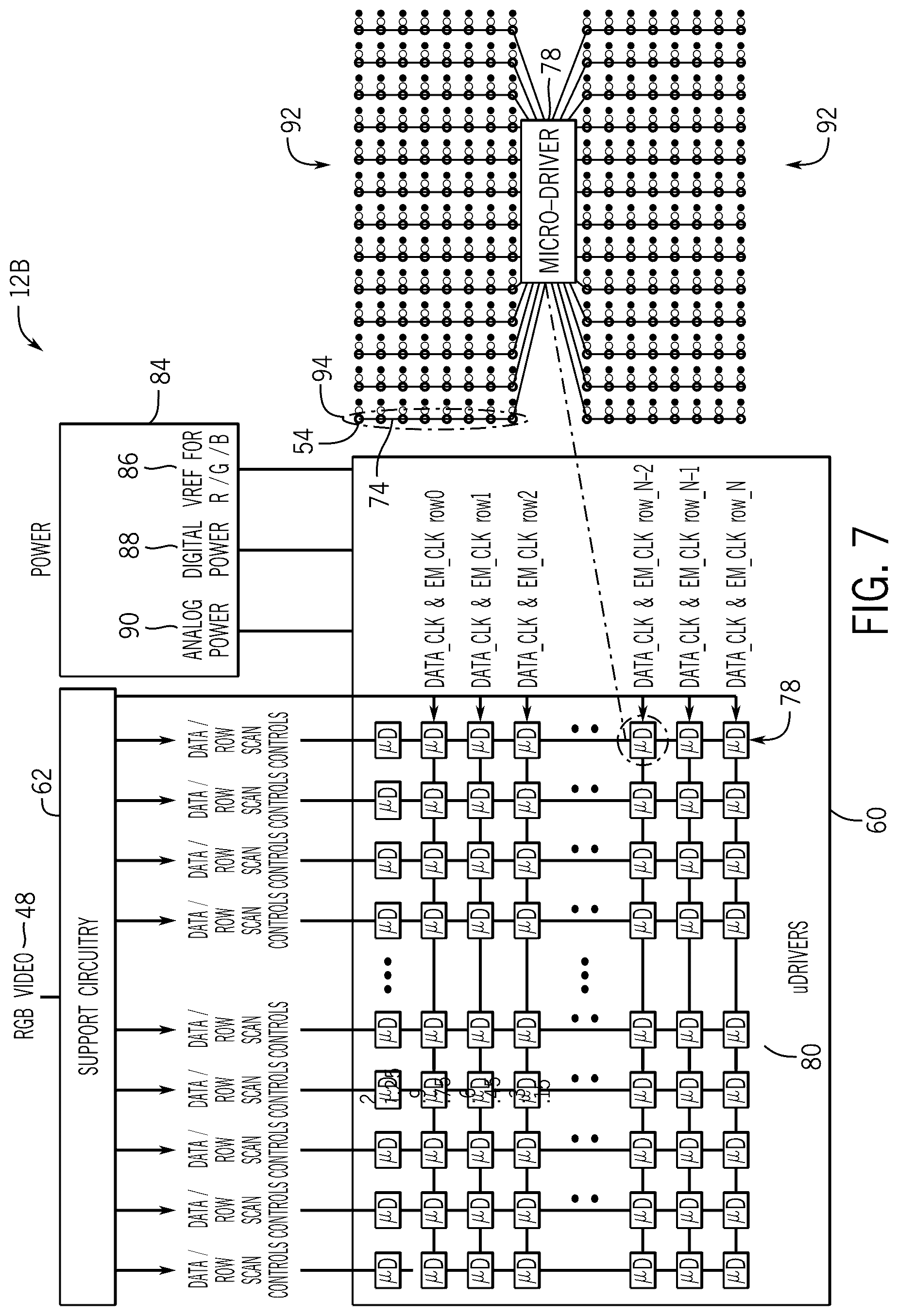 Patent US12322314 Figure 5 – Display and antenna co-design to reduce antenna transmission loss