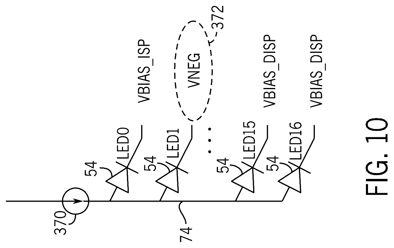Patent US12322314 Figure 8 – Display and antenna co-design to reduce antenna transmission loss