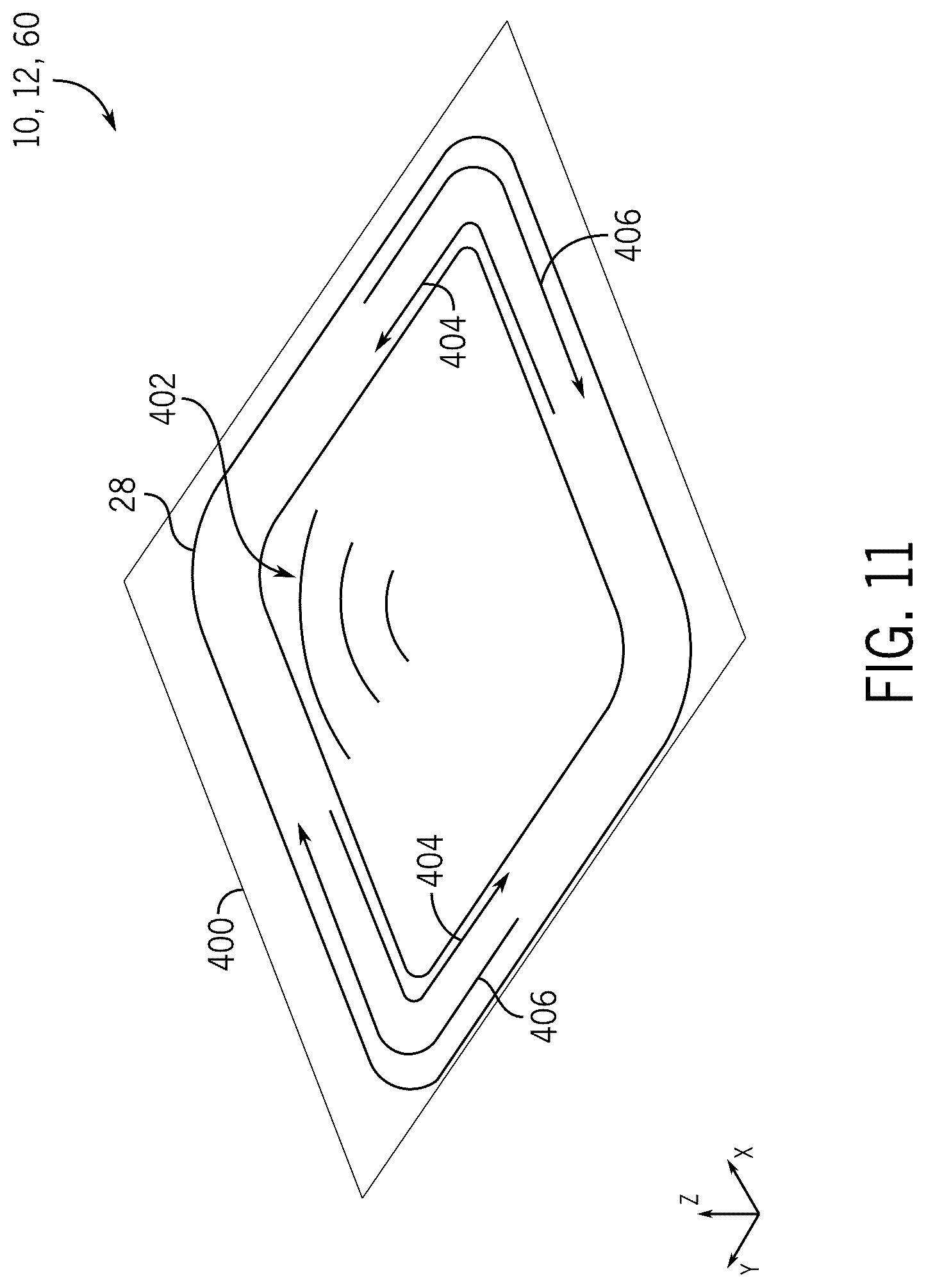 Patent US12322314 Figure 9 – Display and antenna co-design to reduce antenna transmission loss