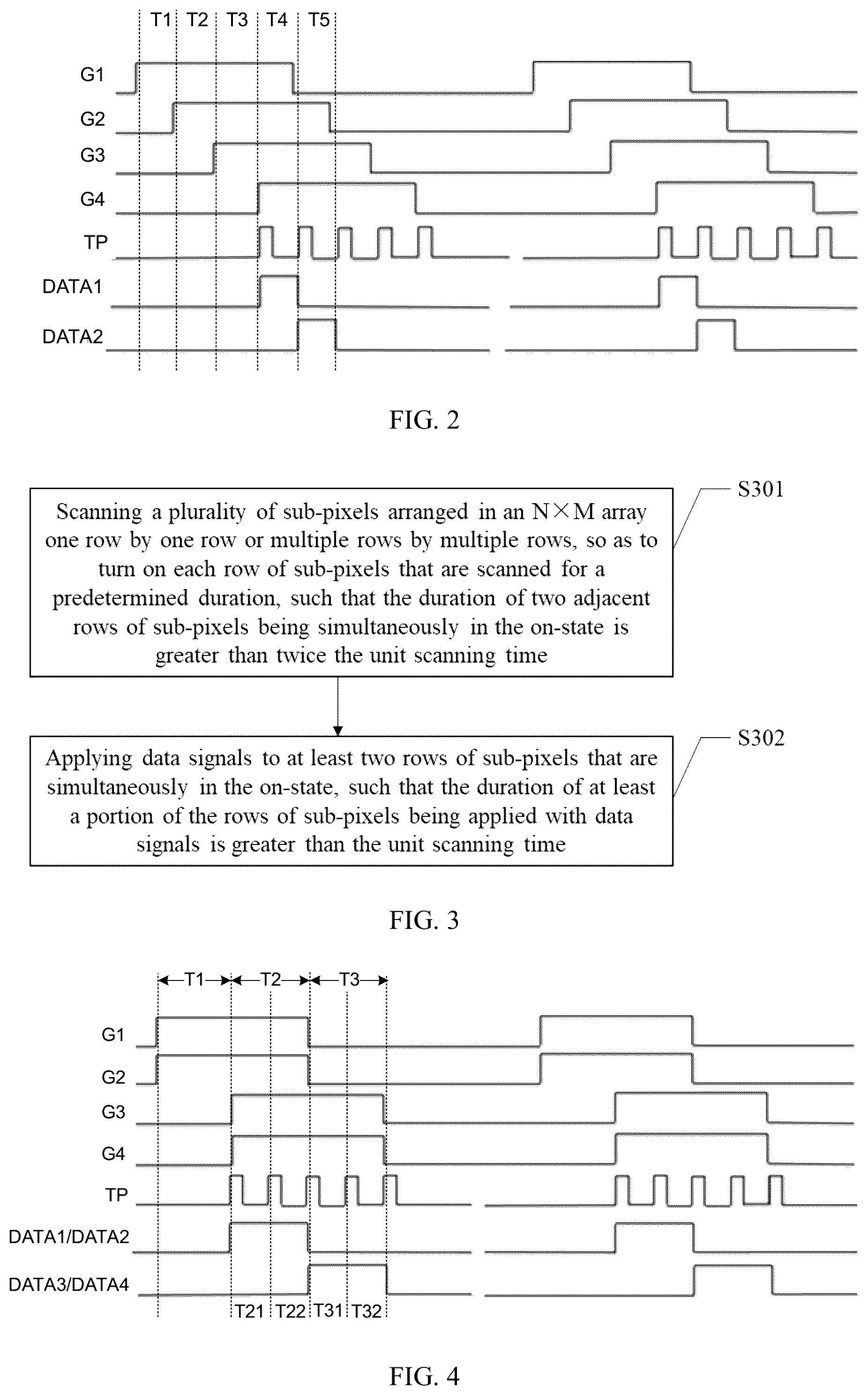 Patent US12322315 Figure 3 – Display driving method for increasing charging duration and display device