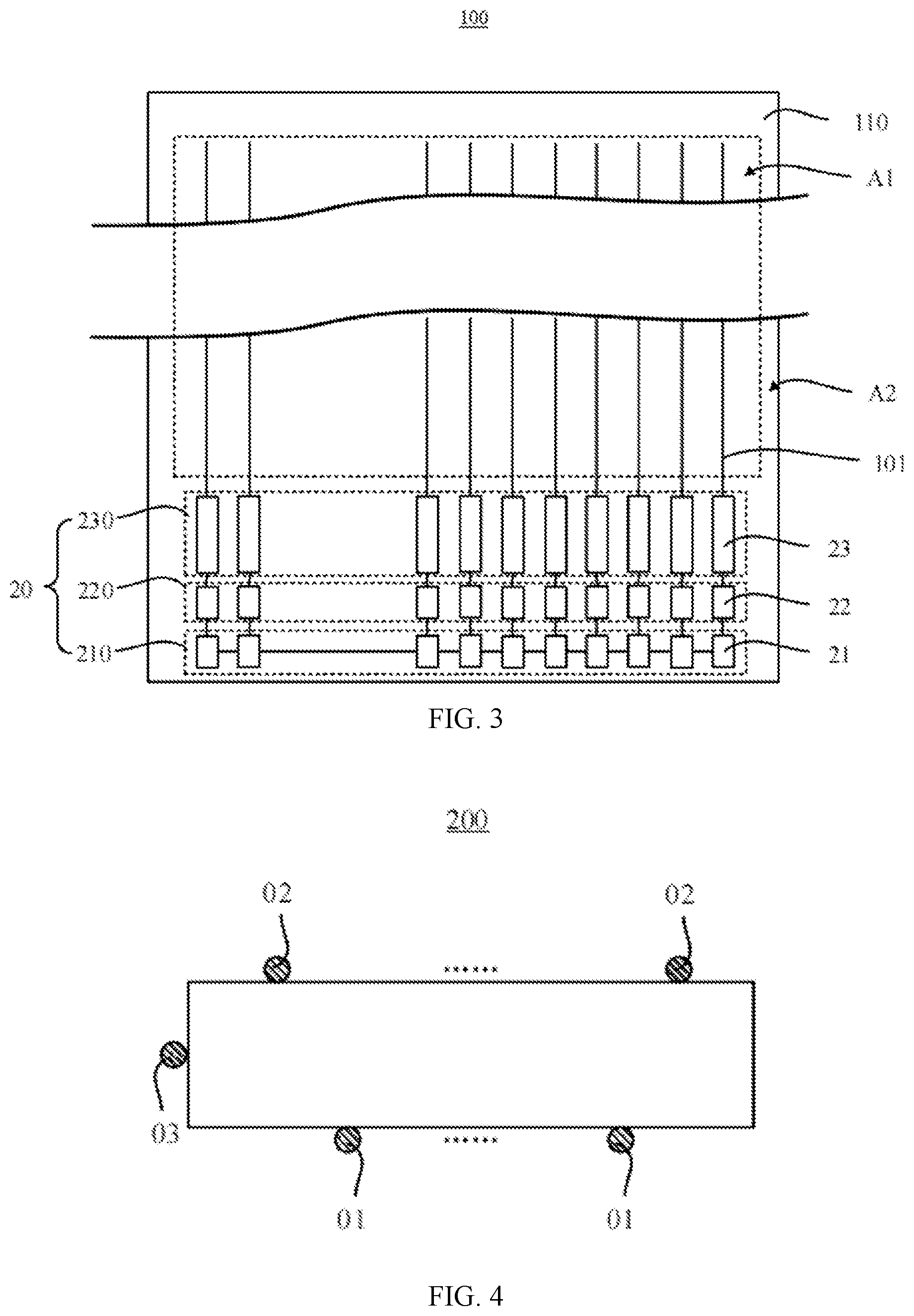 Patent US12322318 Figure 3 – Display panel and electronic terminal compising storobe module connecting input terminals to output terminals