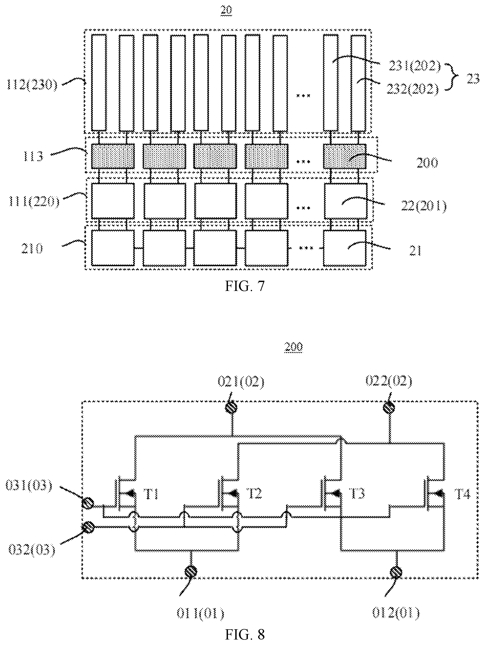 Patent US12322318 Figure 5 – Display panel and electronic terminal compising storobe module connecting input terminals to output terminals