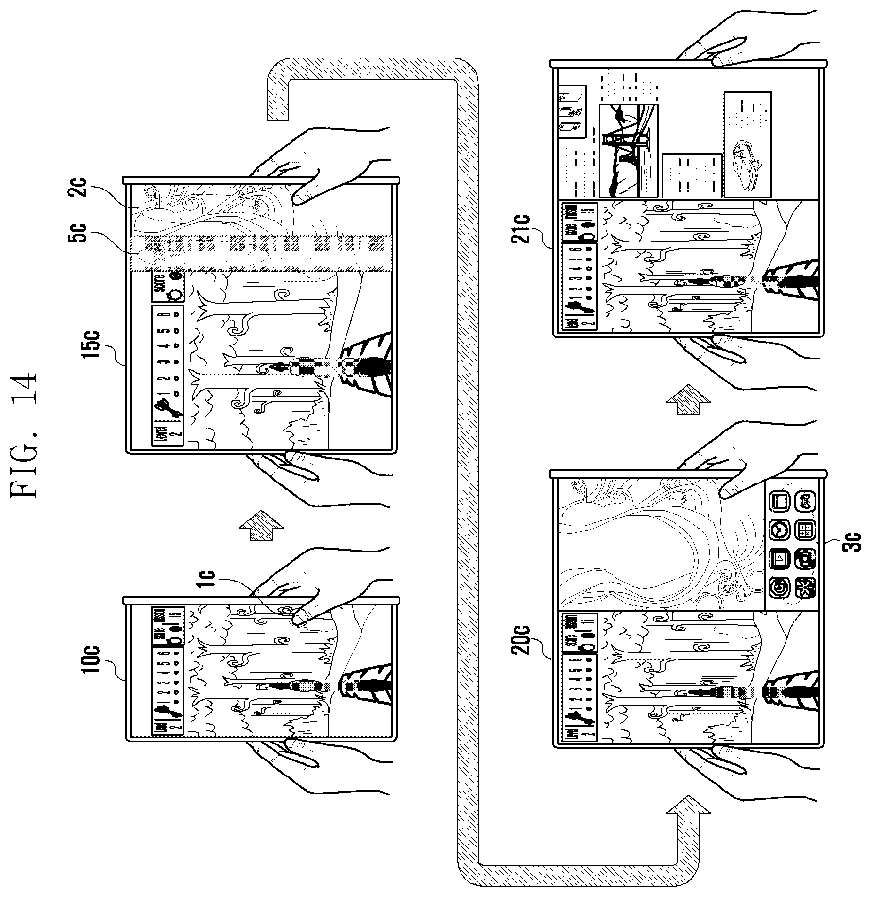 Patent US12322320 Figure 16 – Seamless screen display during expansion or reduction of a flexible display of an electronic device