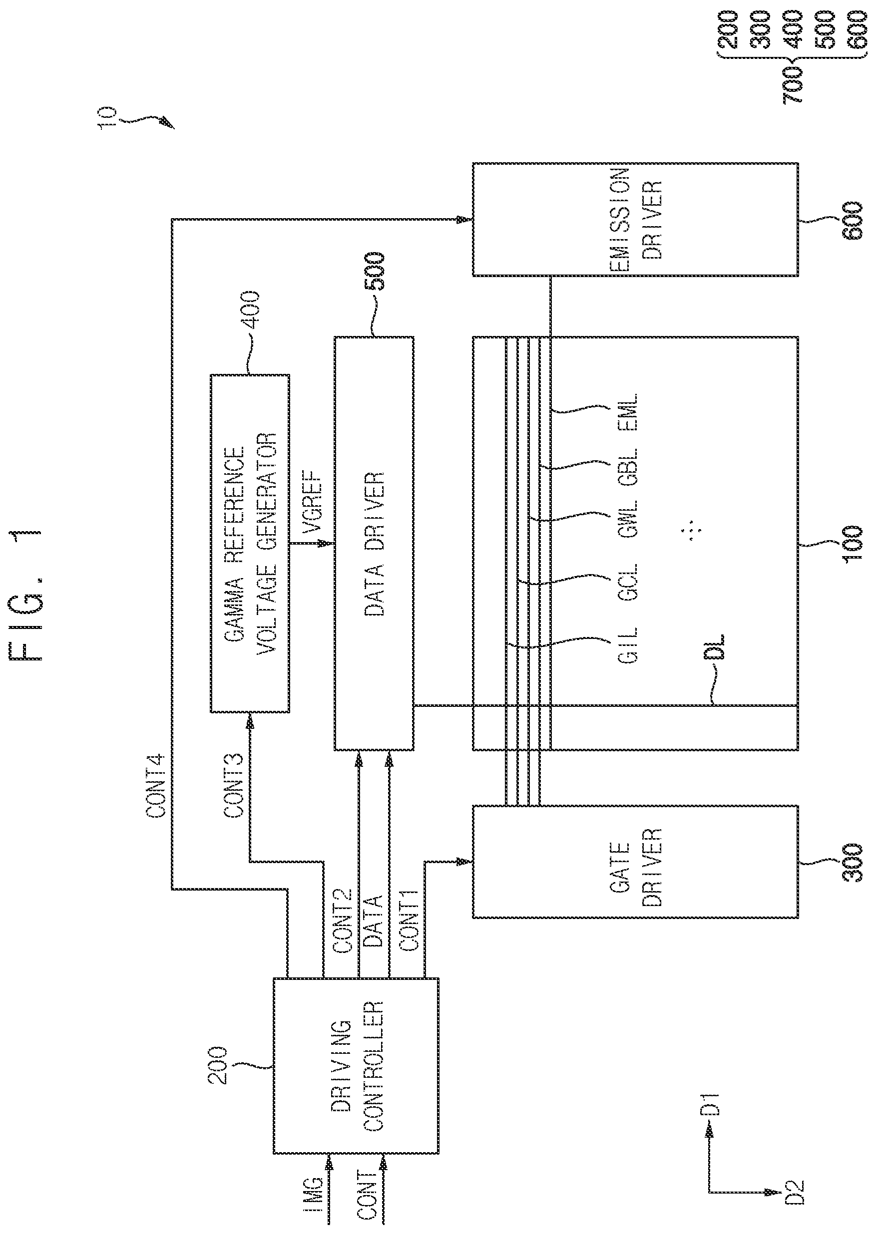 Patent US12322324 Figure 1 – Display device and method of driving the same