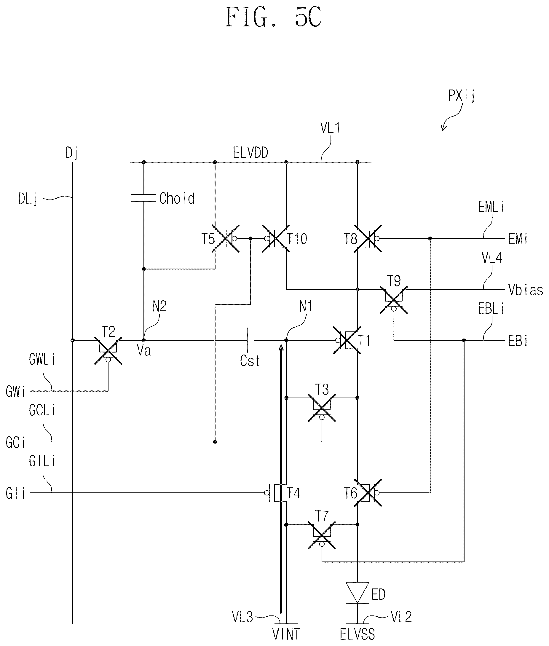 Patent US12322328 Figure 9 – Pixel and display device capable of operating at high operating frequency
