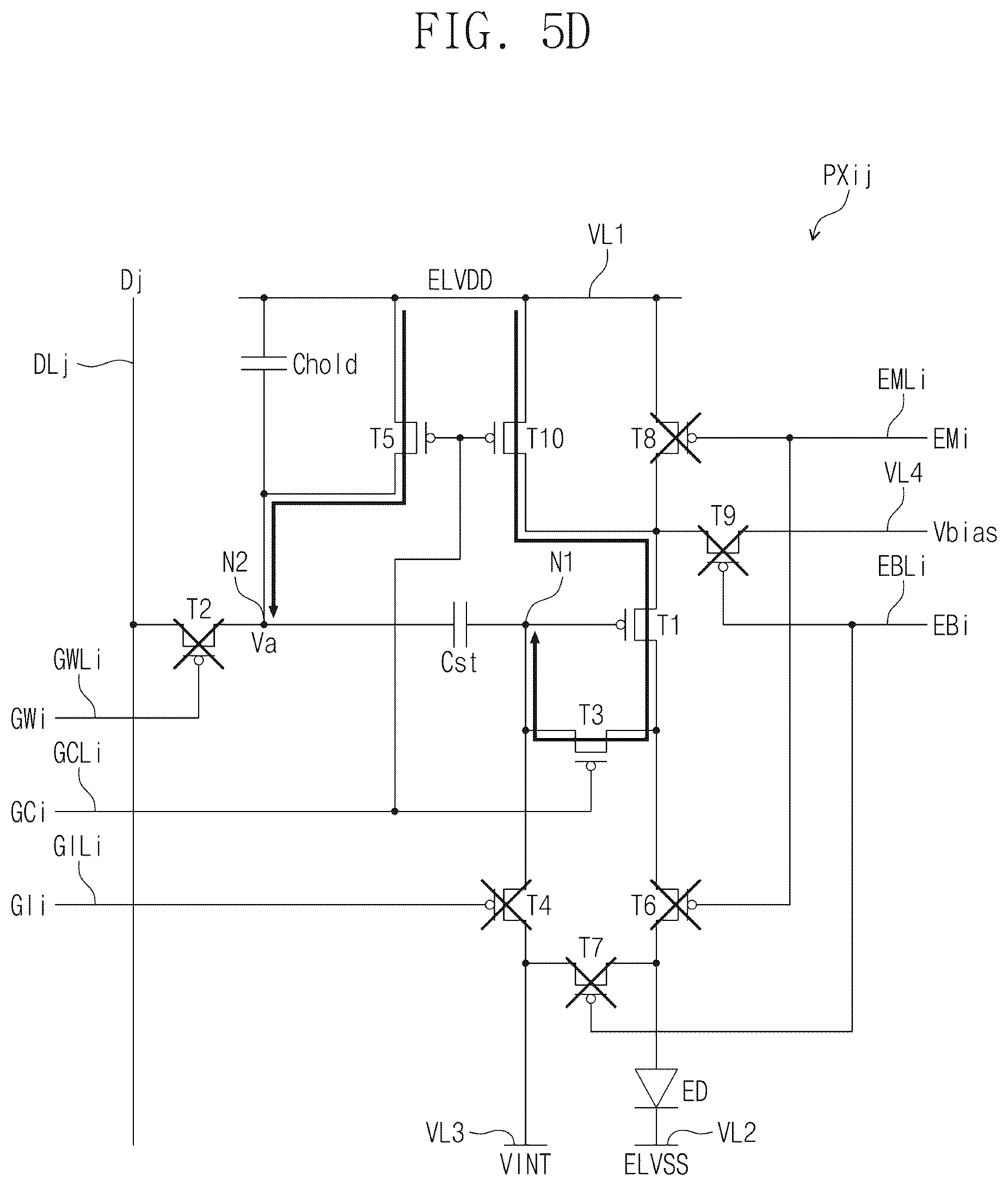 Patent US12322328 Figure 10 – Pixel and display device capable of operating at high operating frequency