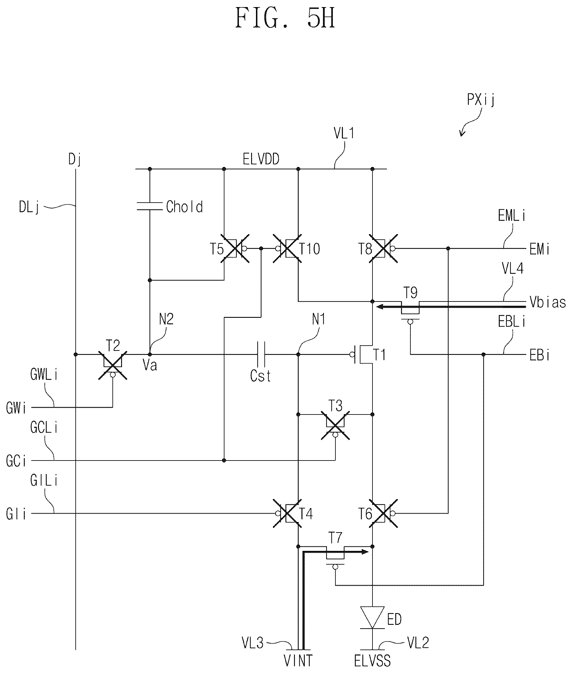 Patent US12322328 Figure 14 – Pixel and display device capable of operating at high operating frequency