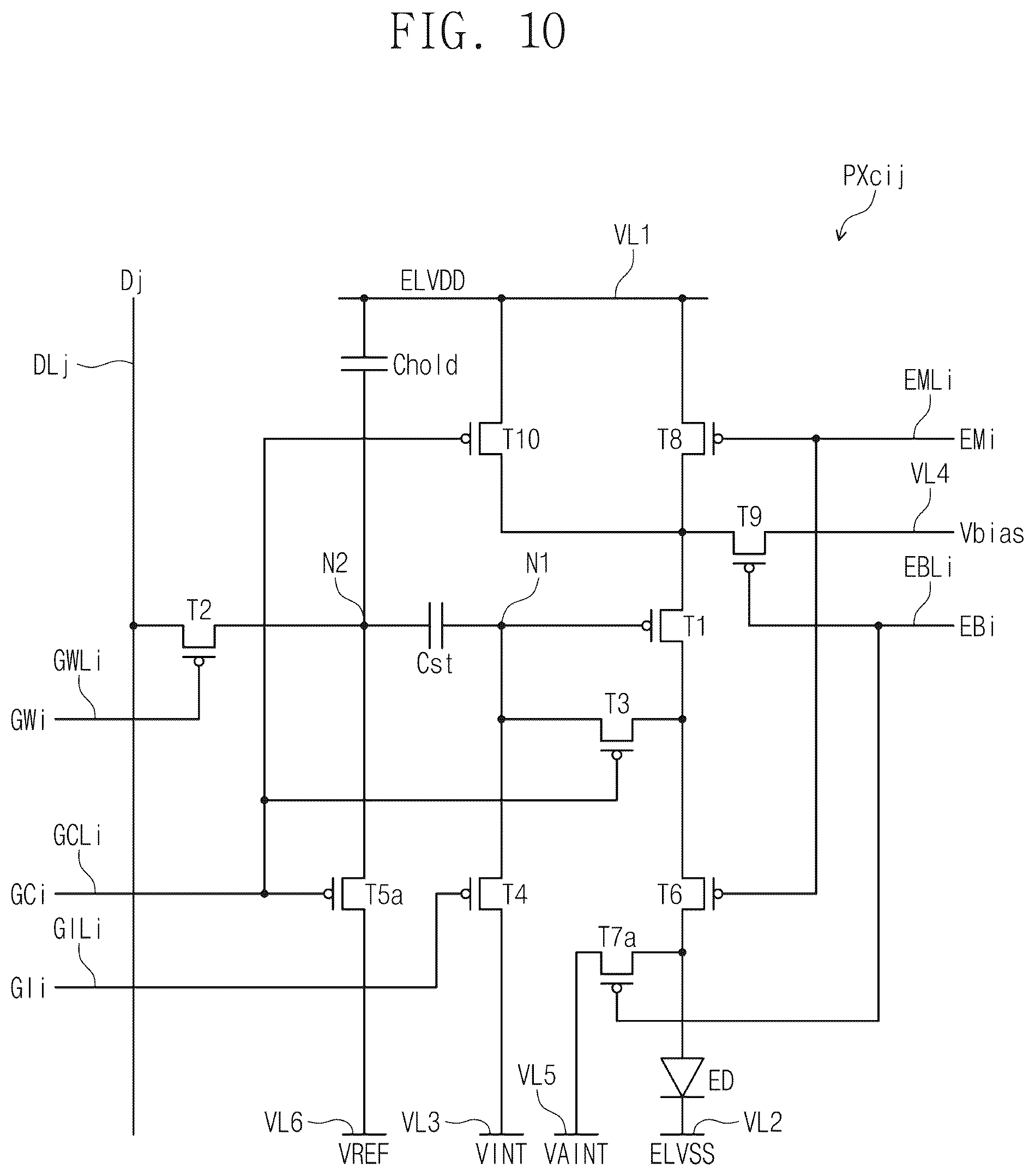 Patent US12322328 Figure 19 – Pixel and display device capable of operating at high operating frequency