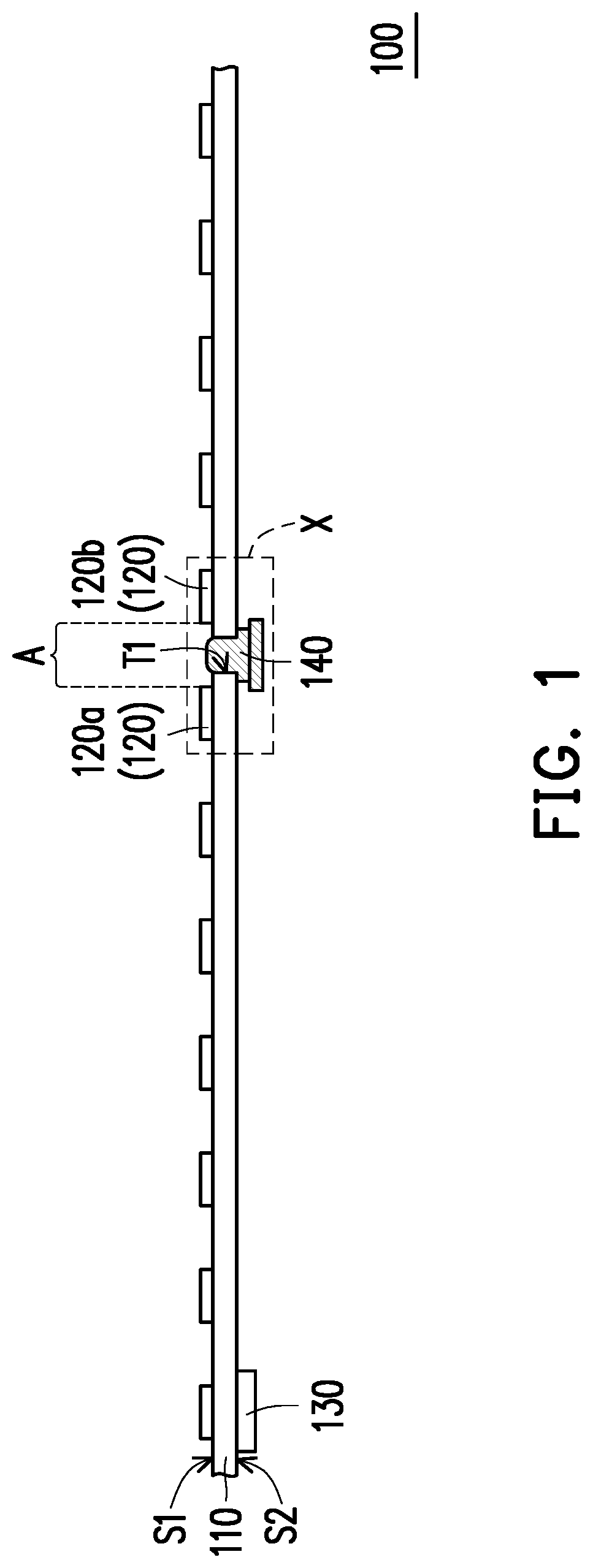 Patent US12322329 Figure 1 – Electronic device