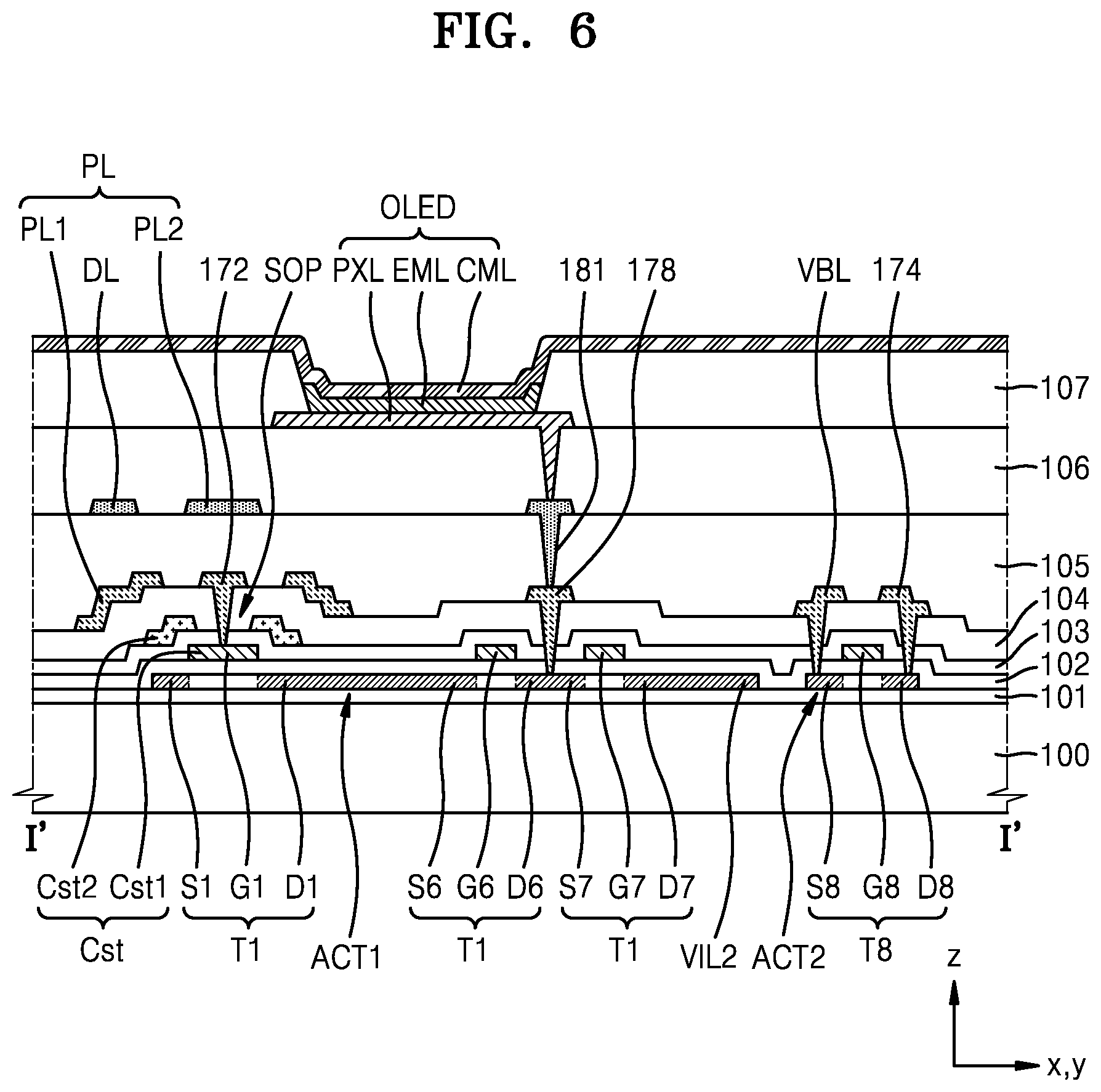 Patent US12322333 Figure 8 – Display device