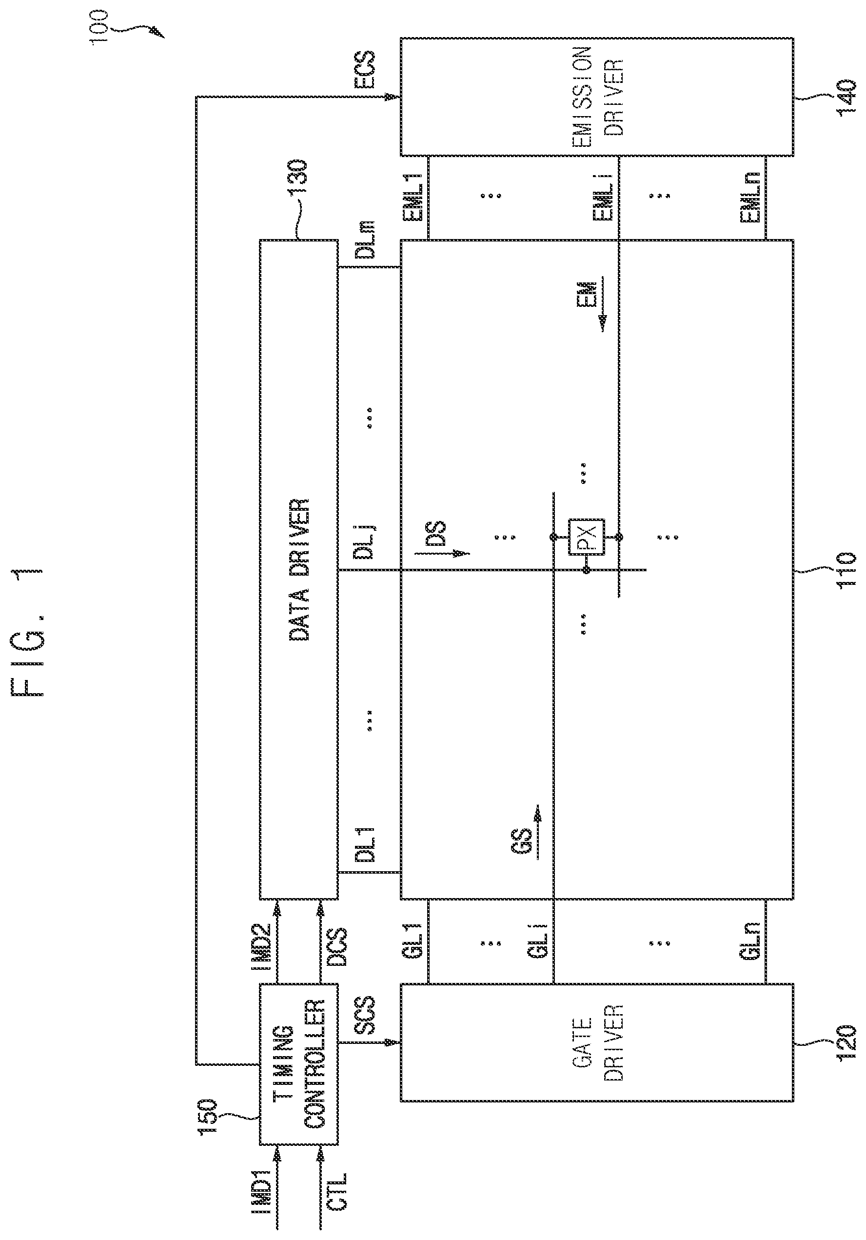 Patent US12322334 Figure 1 – Display device