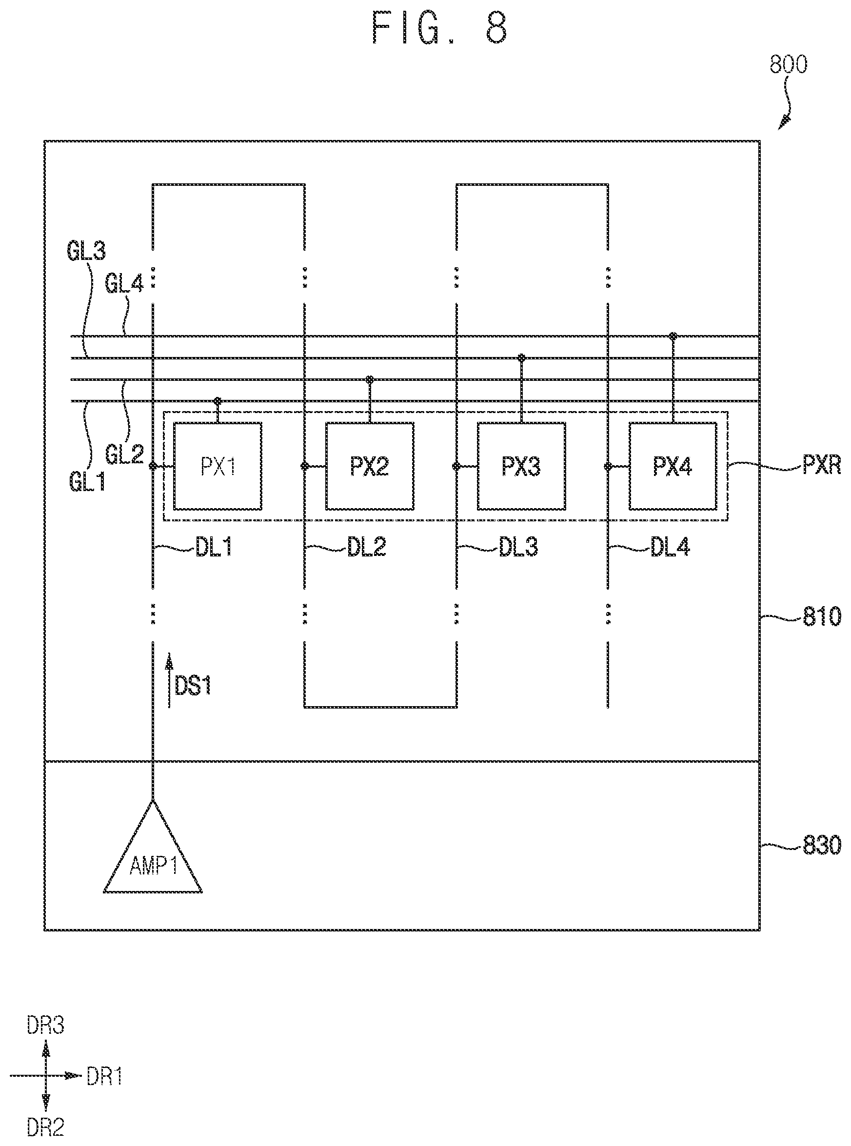 Patent US12322334 Figure 8 – Display device
