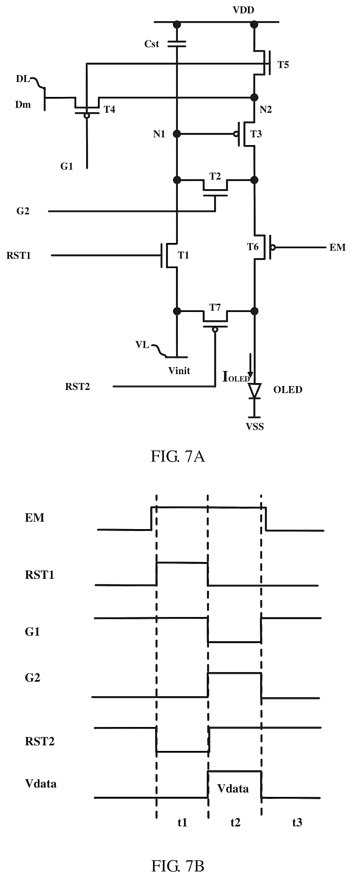 Patent US12322335 Figure 7 – Pixel circuit and driving method therefor, and display panel