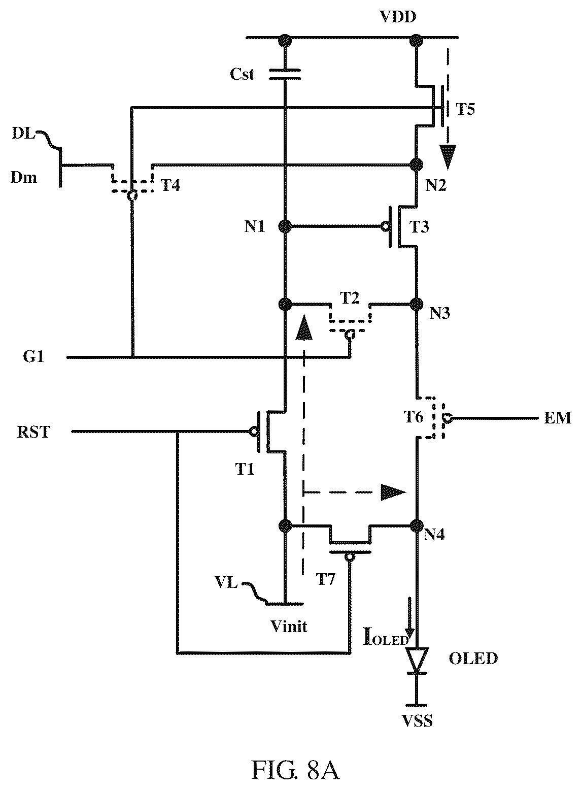 Patent US12322335 Figure 8 – Pixel circuit and driving method therefor, and display panel
