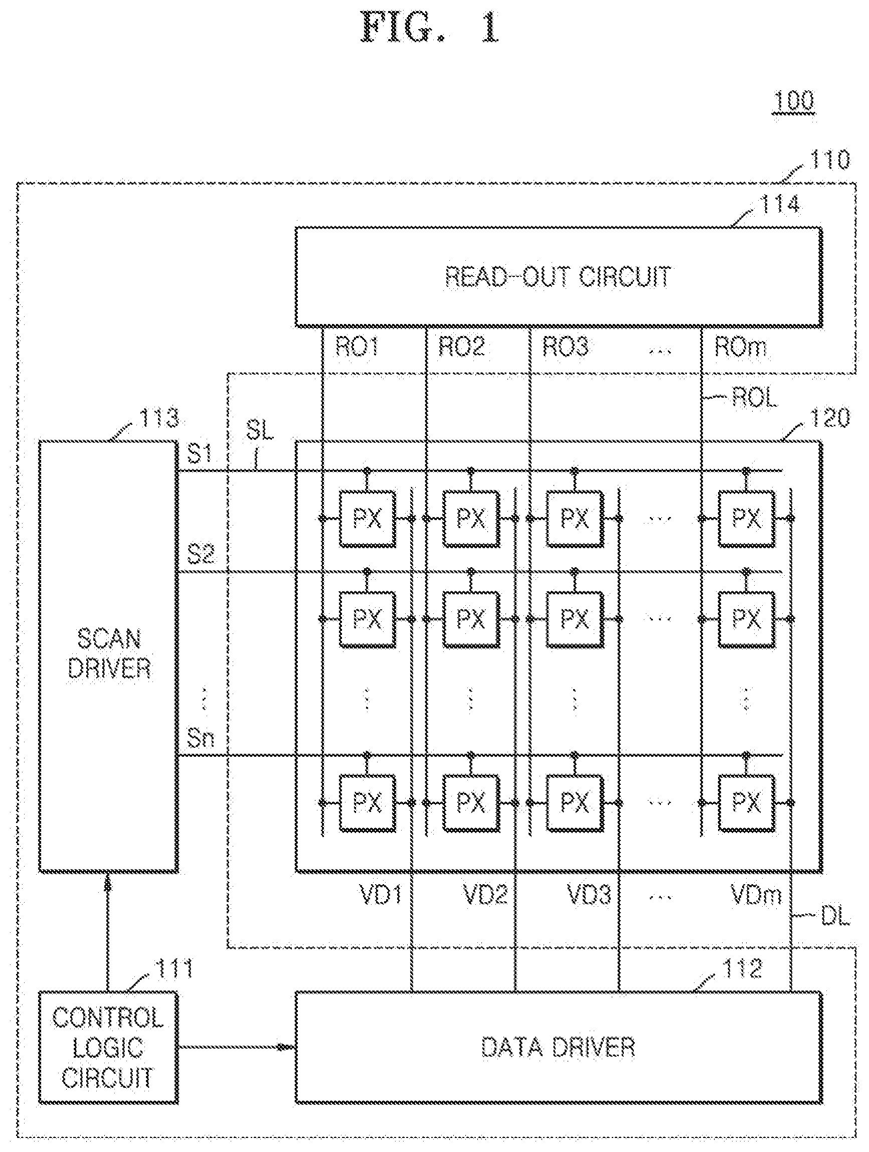 Patent US12322338 Figure 1 – Display panel and display device