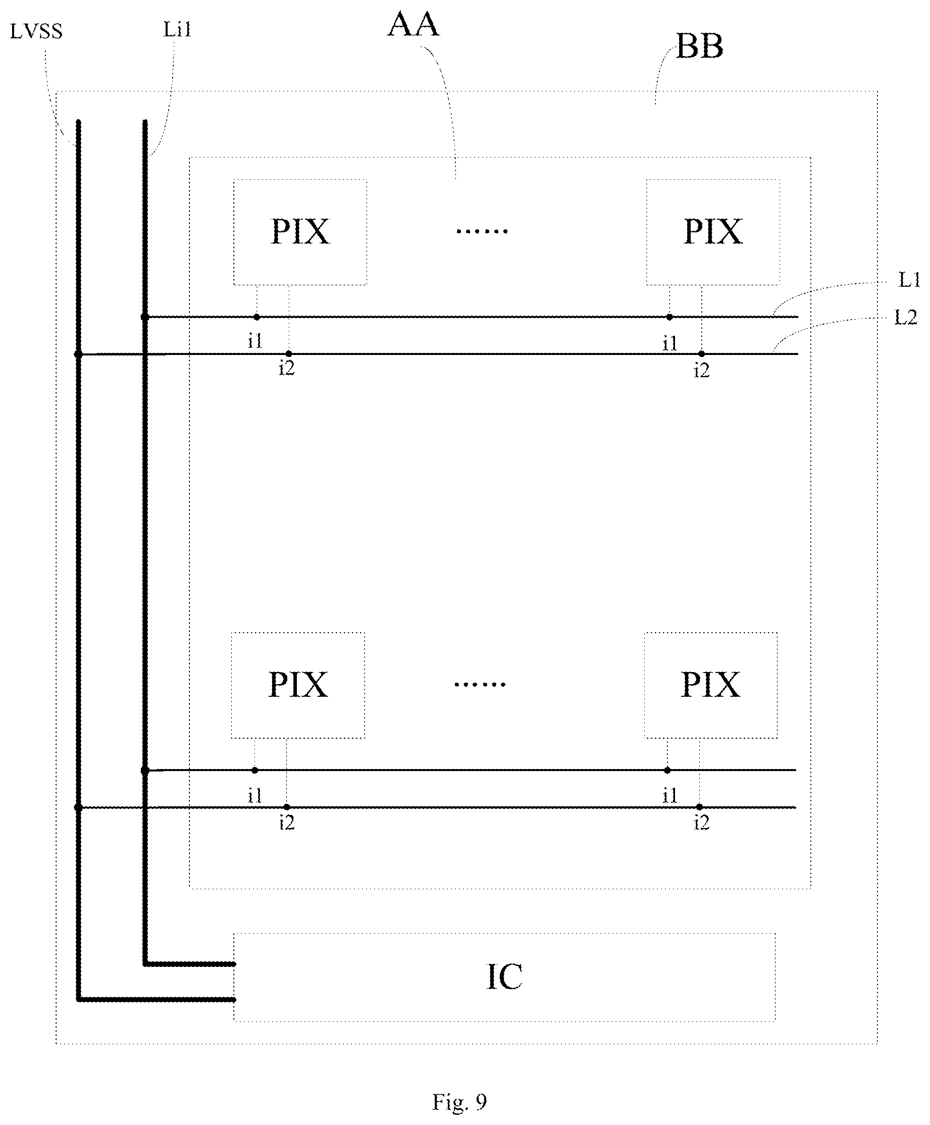 Patent US12322339 Figure 9 – Display panel