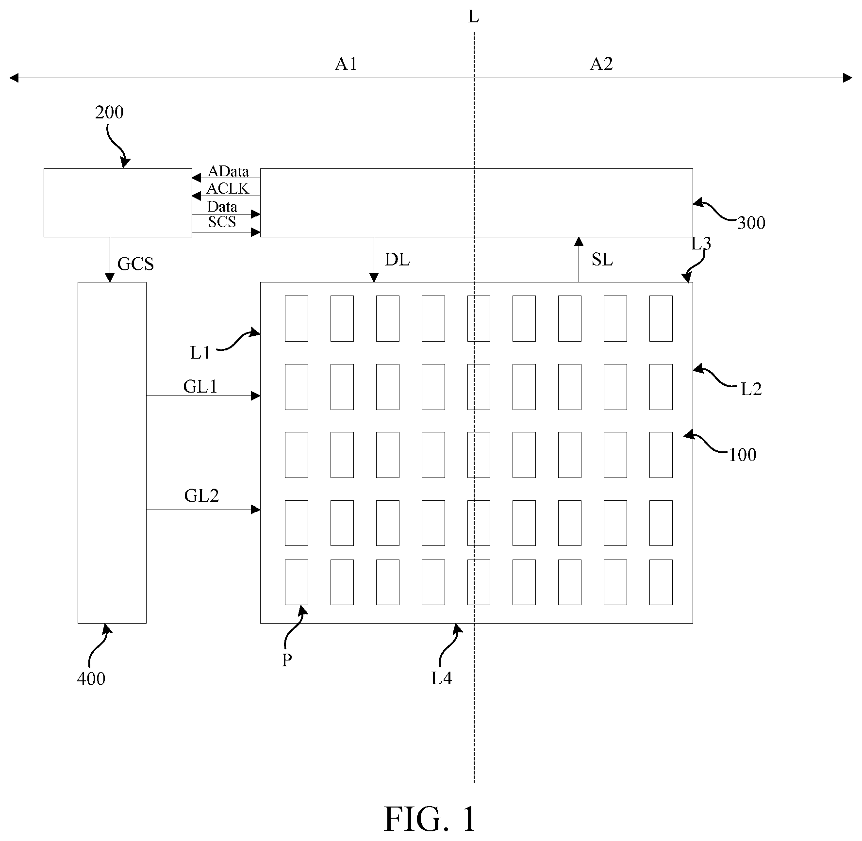 Patent US12322344 Figure 1 – Display apparatus