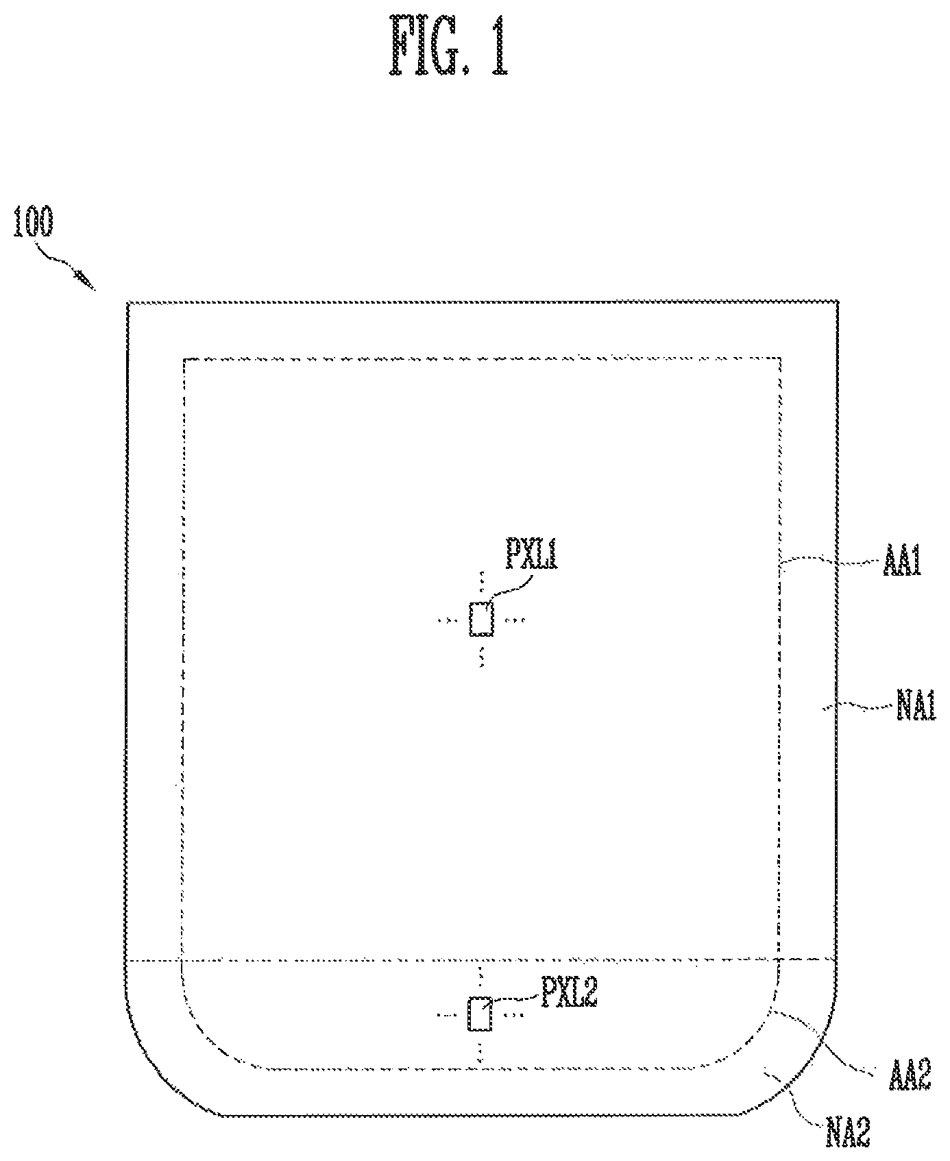 Patent US12322345 Figure 1 – Display device