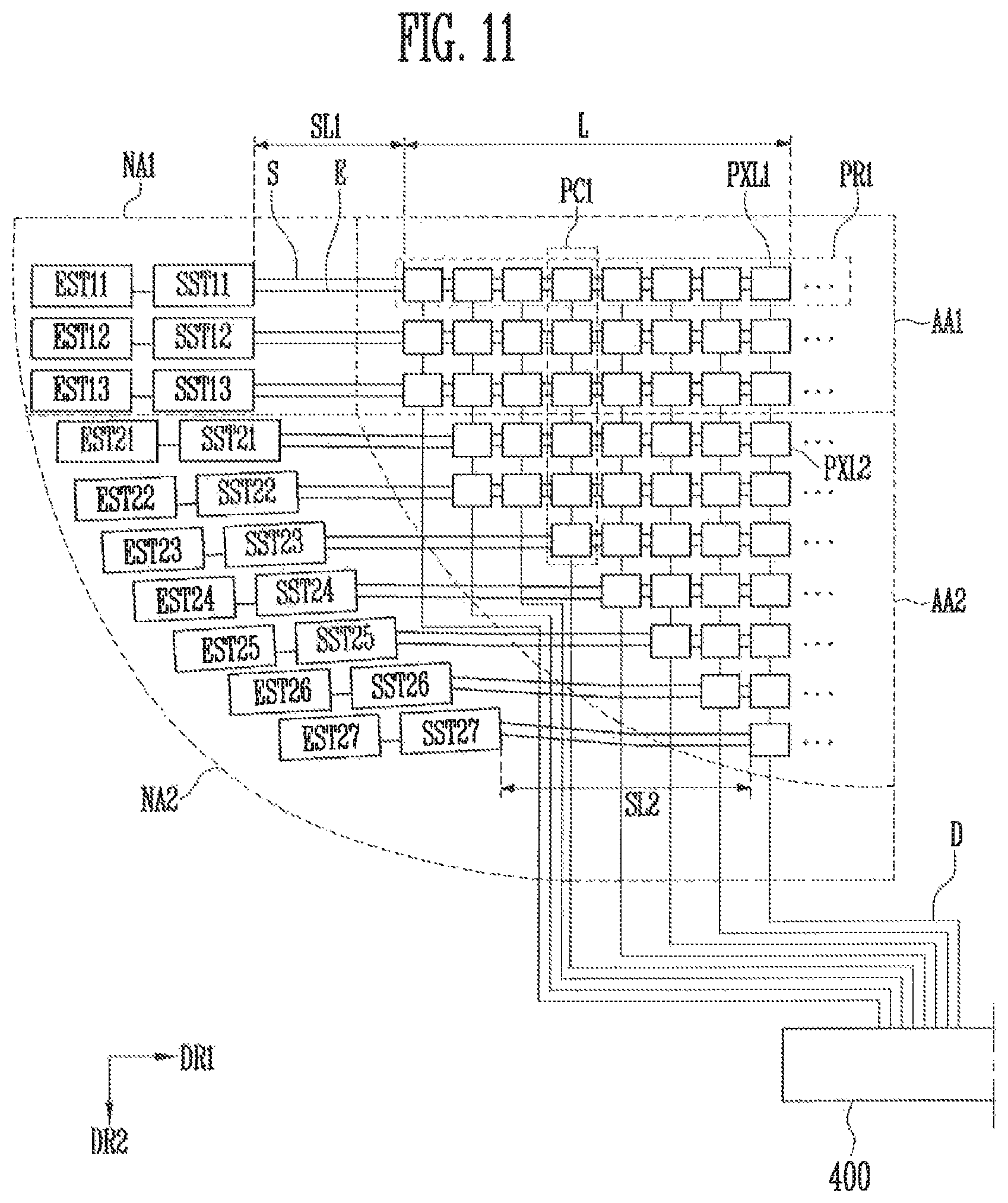 Patent US12322345 Figure 11 – Display device