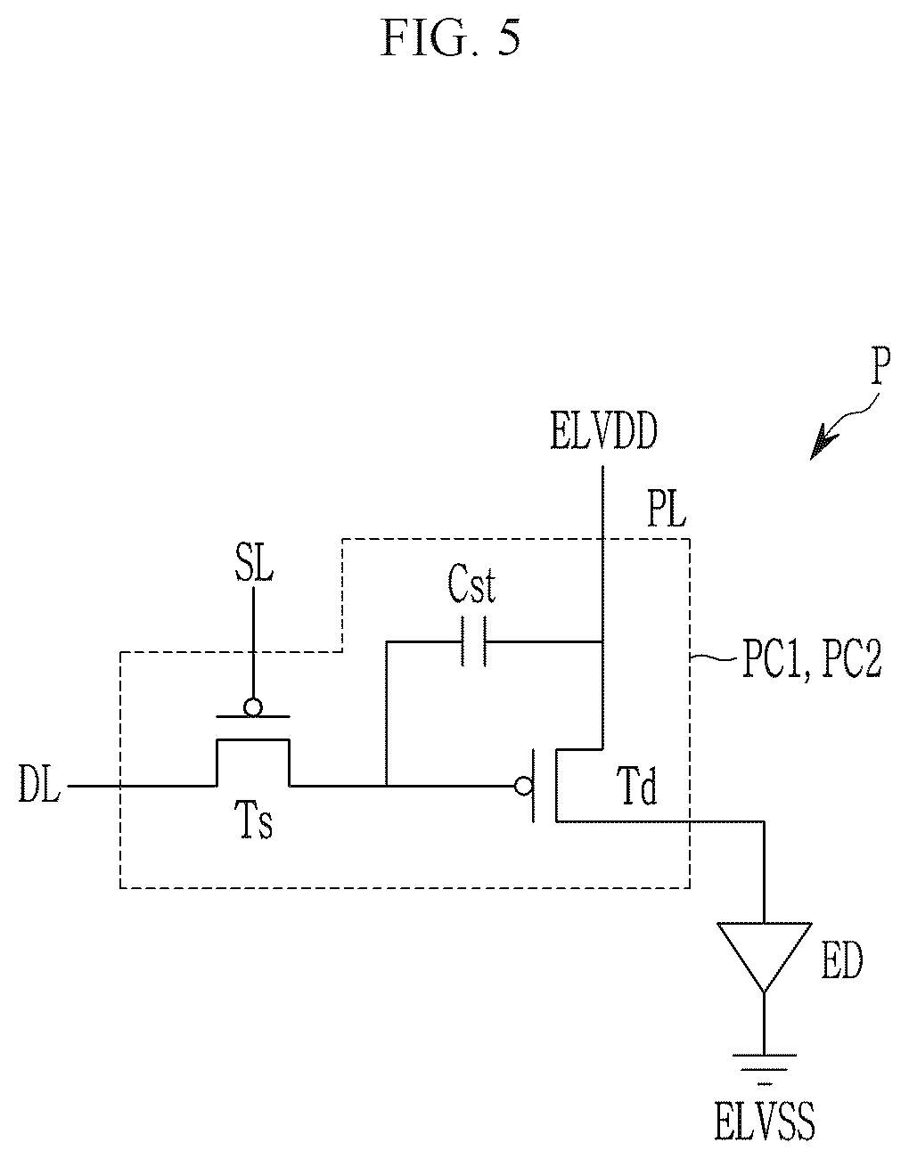Patent US12322346 Figure 5 – Display device