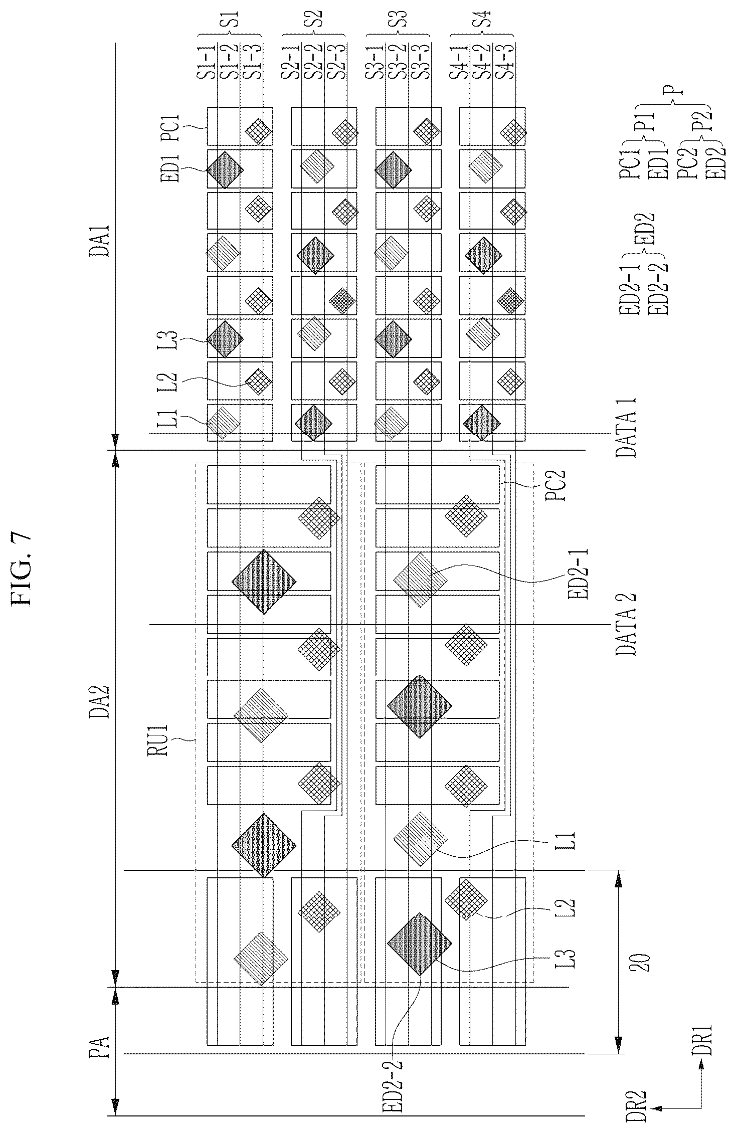 Patent US12322346 Figure 7 – Display device