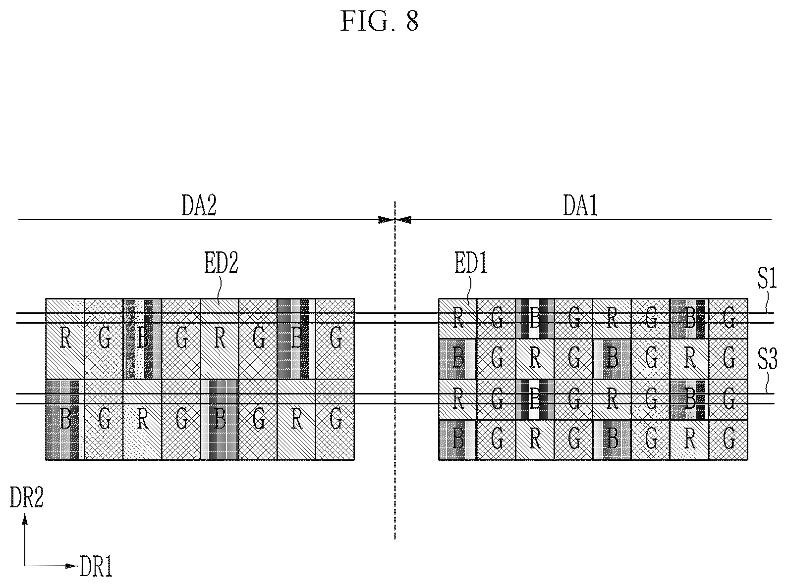 Patent US12322346 Figure 8 – Display device