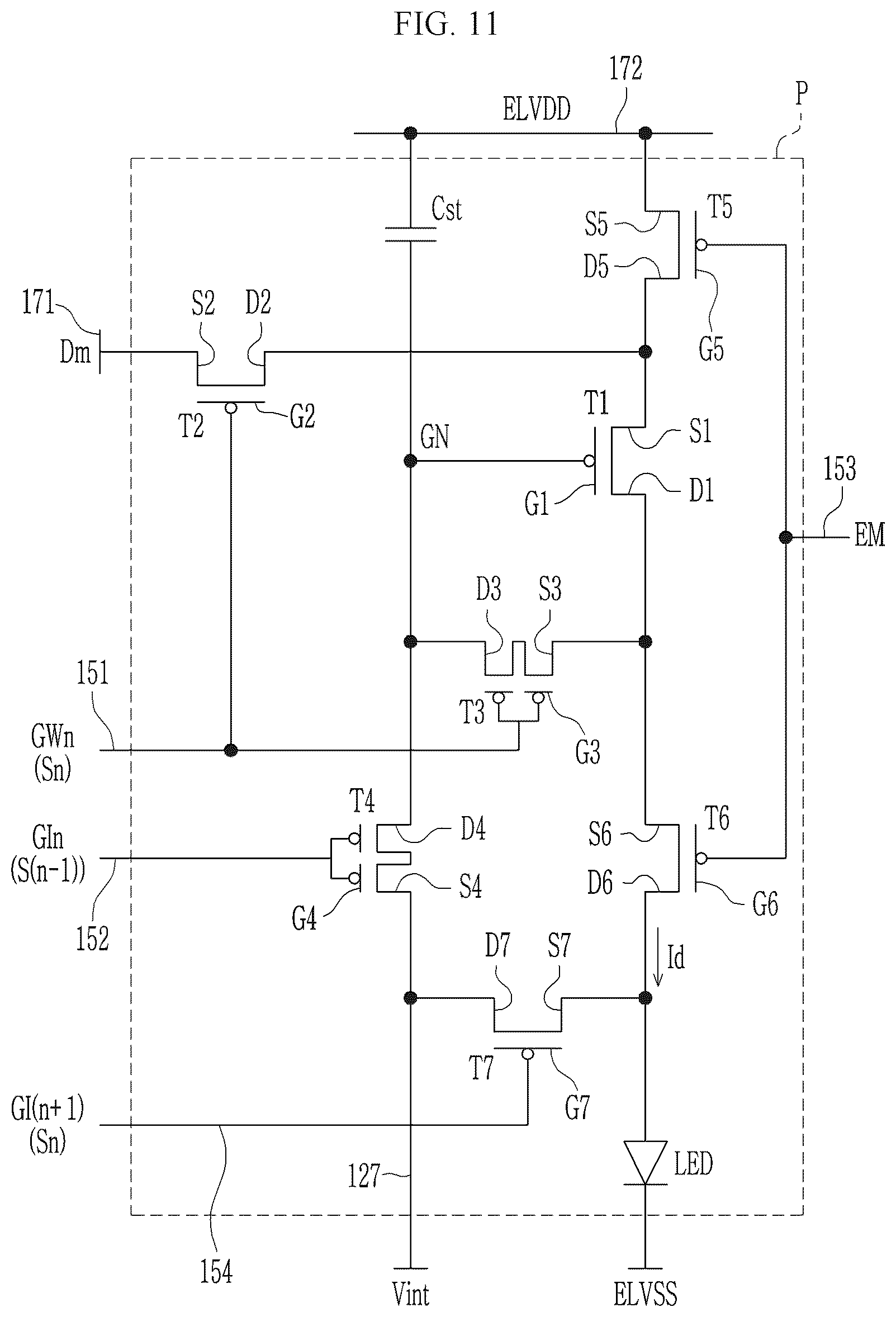 Patent US12322346 Figure 11 – Display device