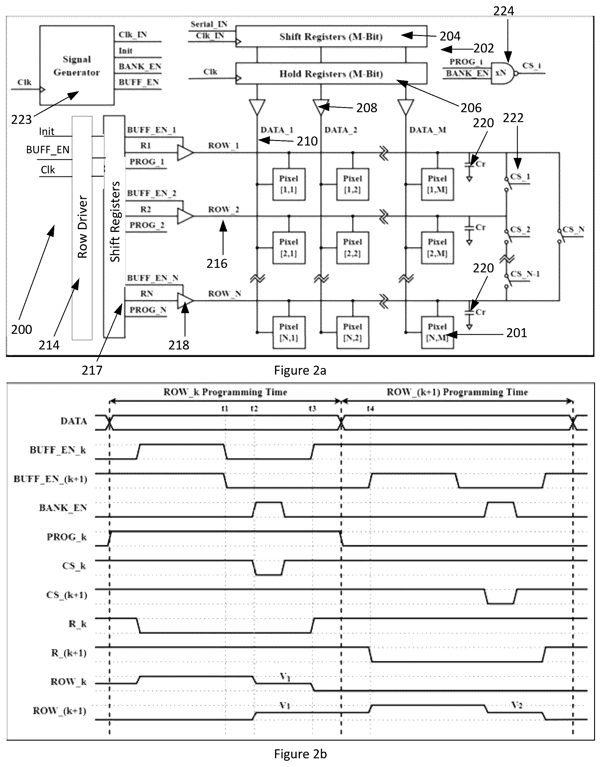 Patent US12322348 Figure 2 – Low-power active matrix display with row and/or data driver energy recycling techniques
