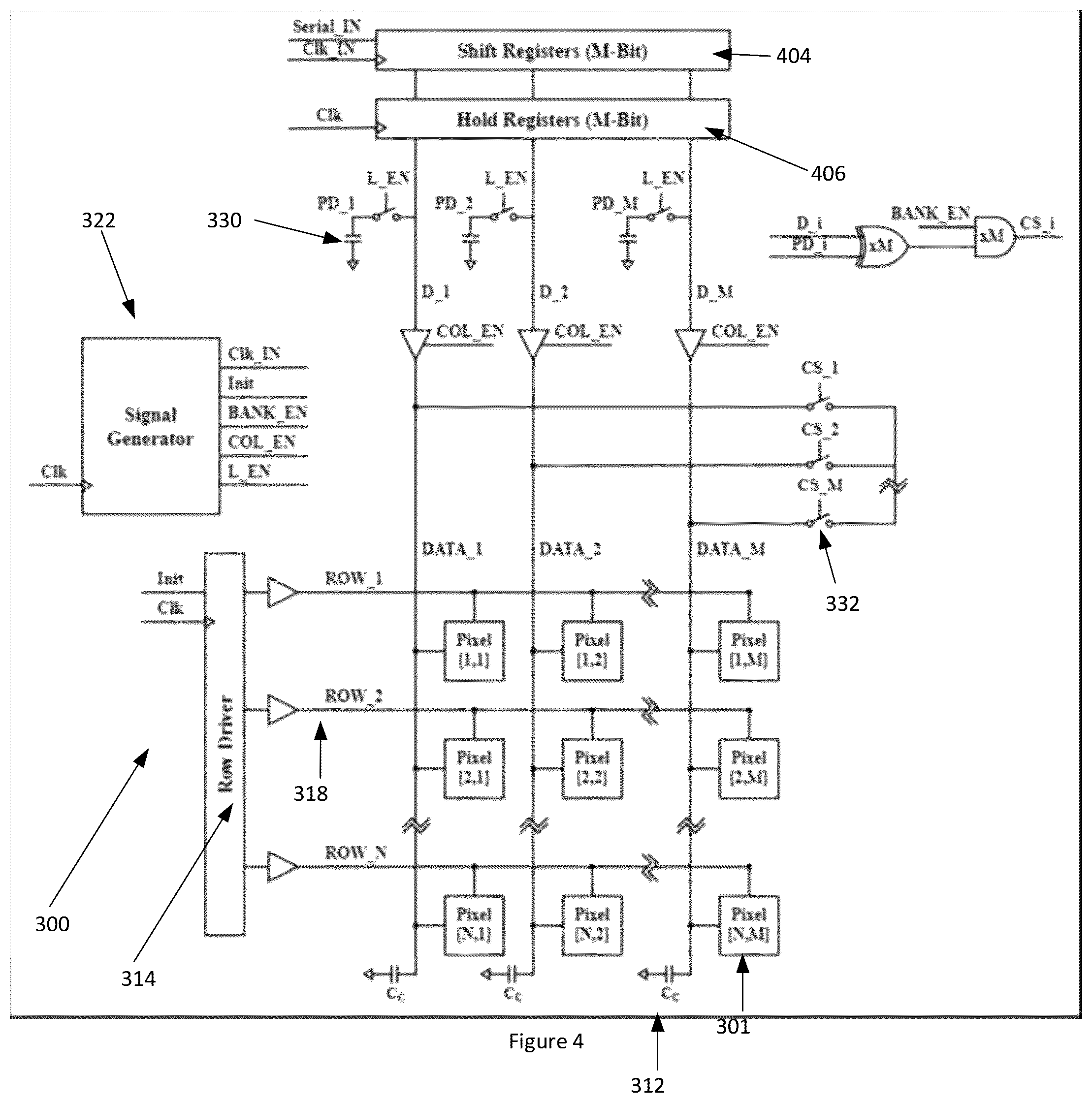 Patent US12322348 Figure 5 – Low-power active matrix display with row and/or data driver energy recycling techniques