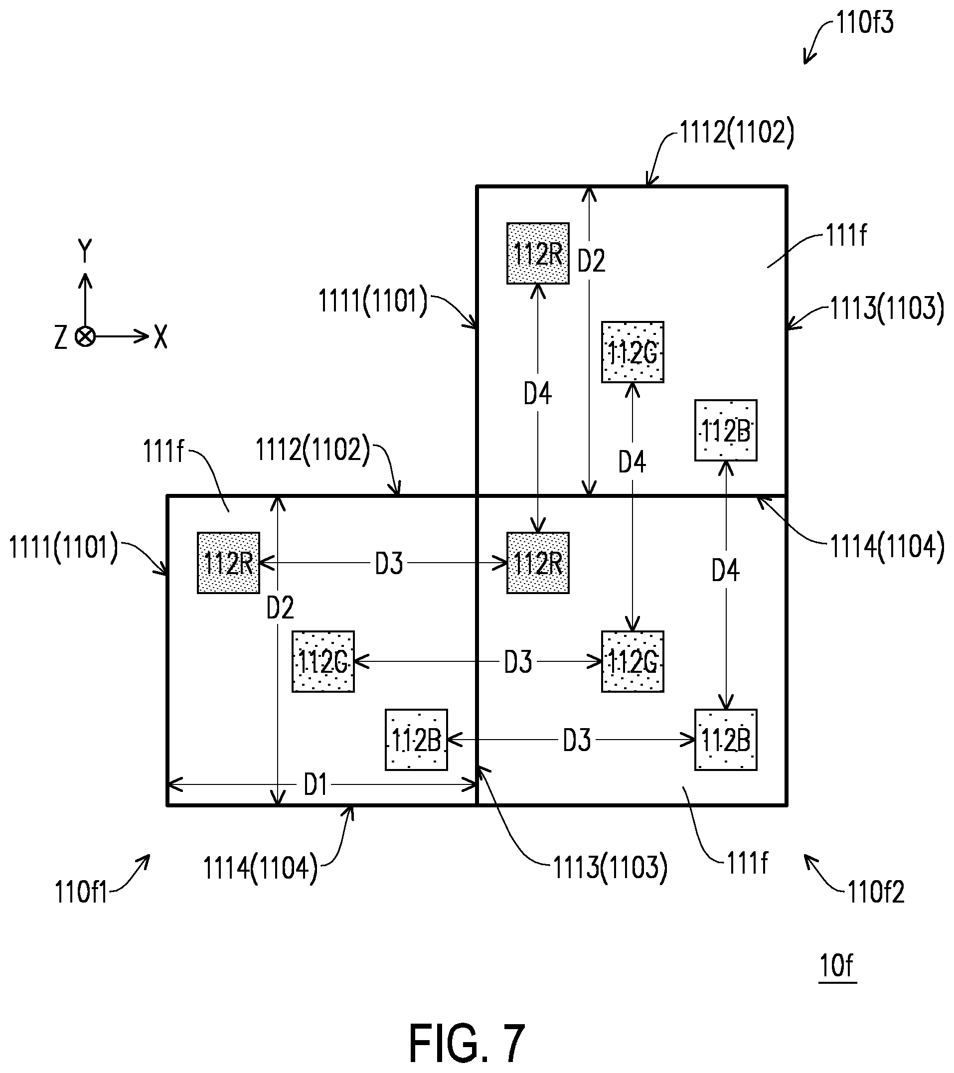 Patent US12322354 Figure 7 – Display device