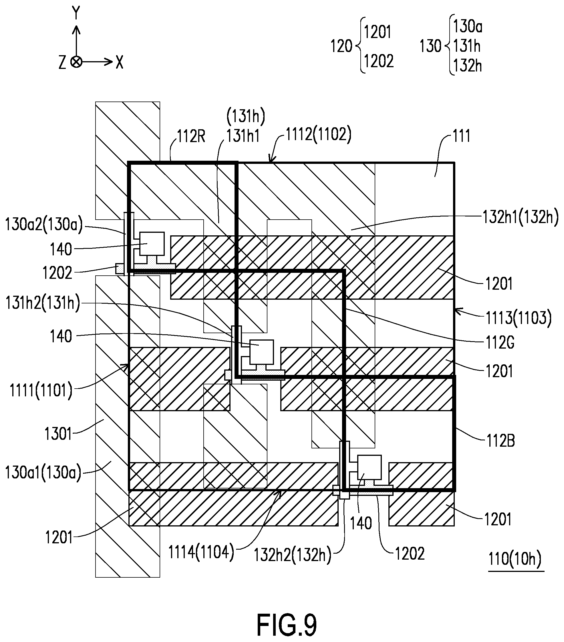 Patent US12322354 Figure 9 – Display device