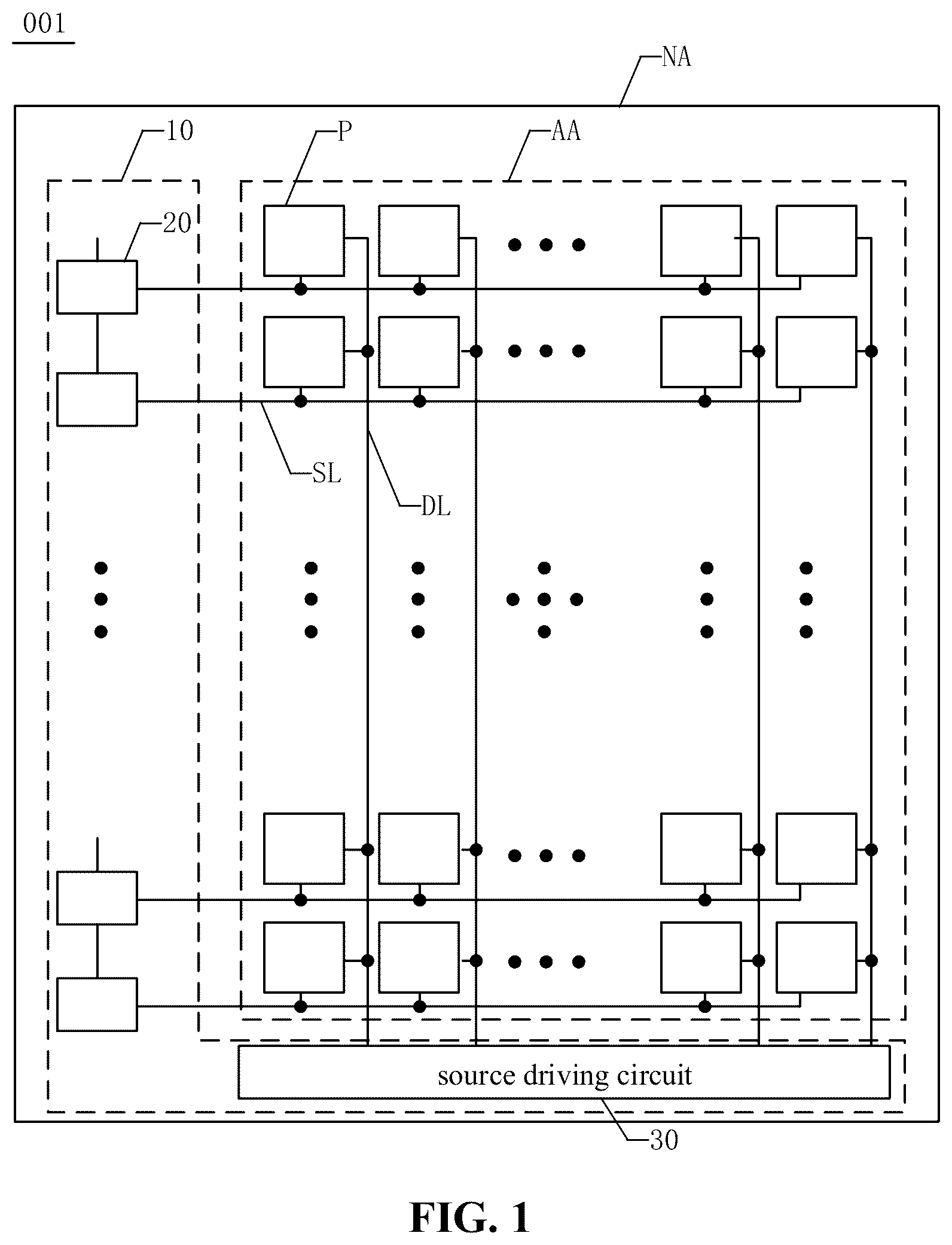 Patent US12322355 Figure 1 – Display panel, display panel driving method and display device