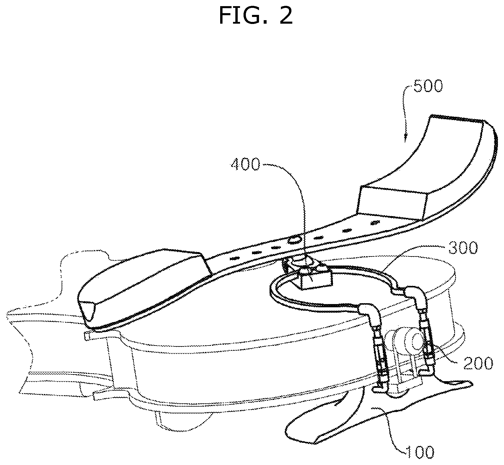 Patent US12322361 Figure 2 – Shoulder rest for violin