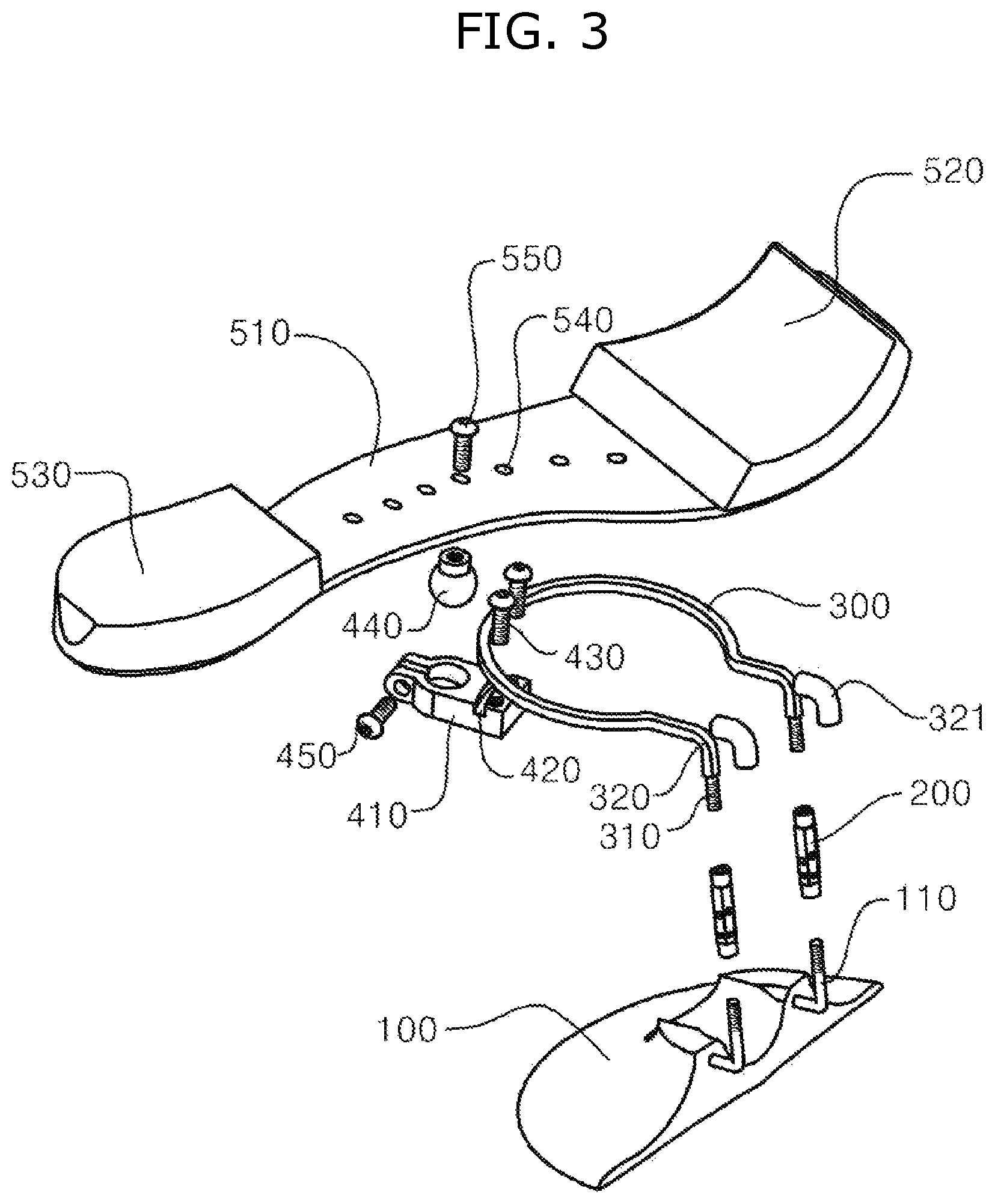 Patent US12322361 Figure 3 – Shoulder rest for violin