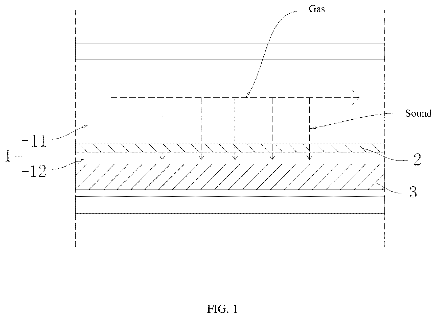 Patent US12322364 Figure 1 – Noise reduction gas path structure, gas path device and respirator