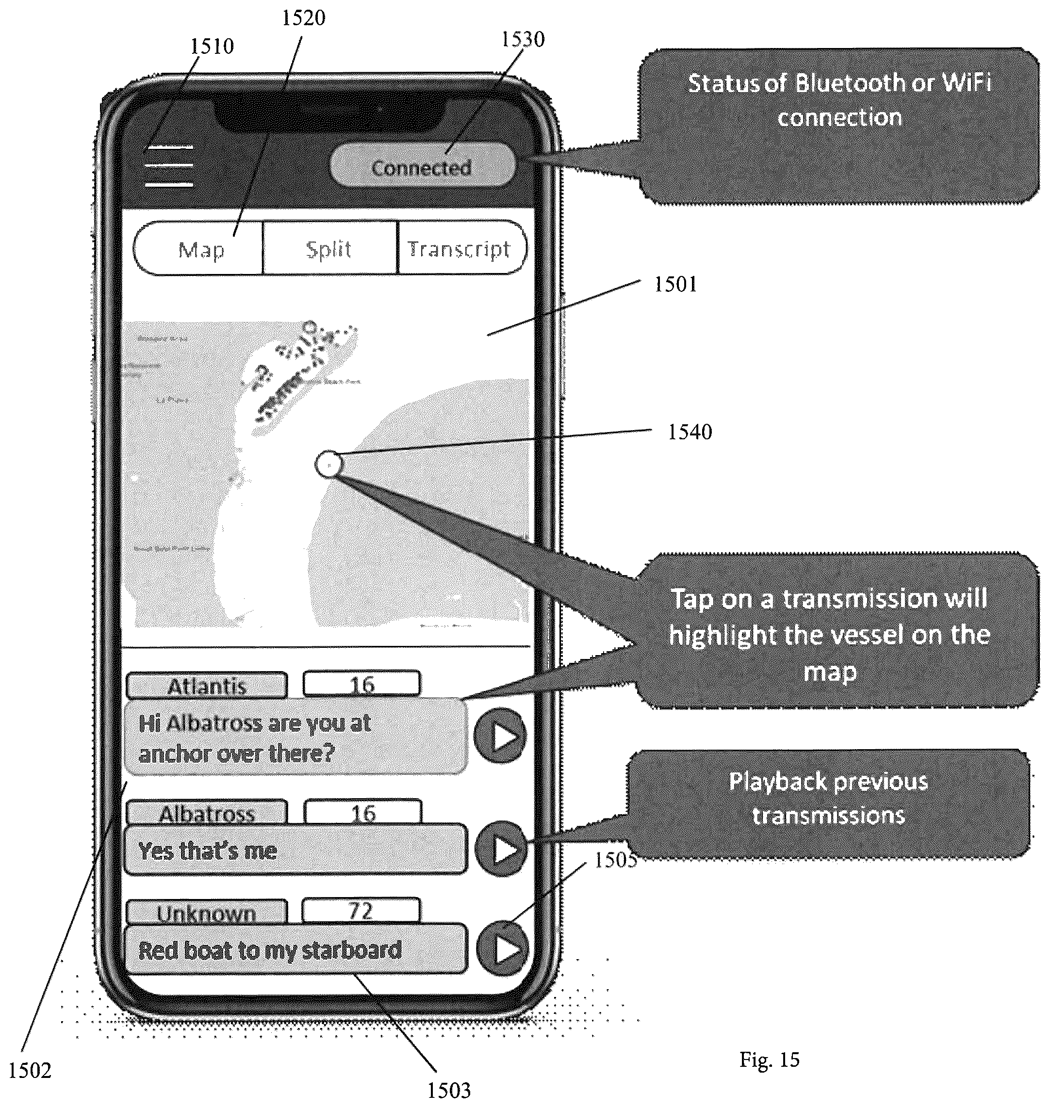Patent US12322392 Figure 14 – Automated system and method that services inquiring vessels