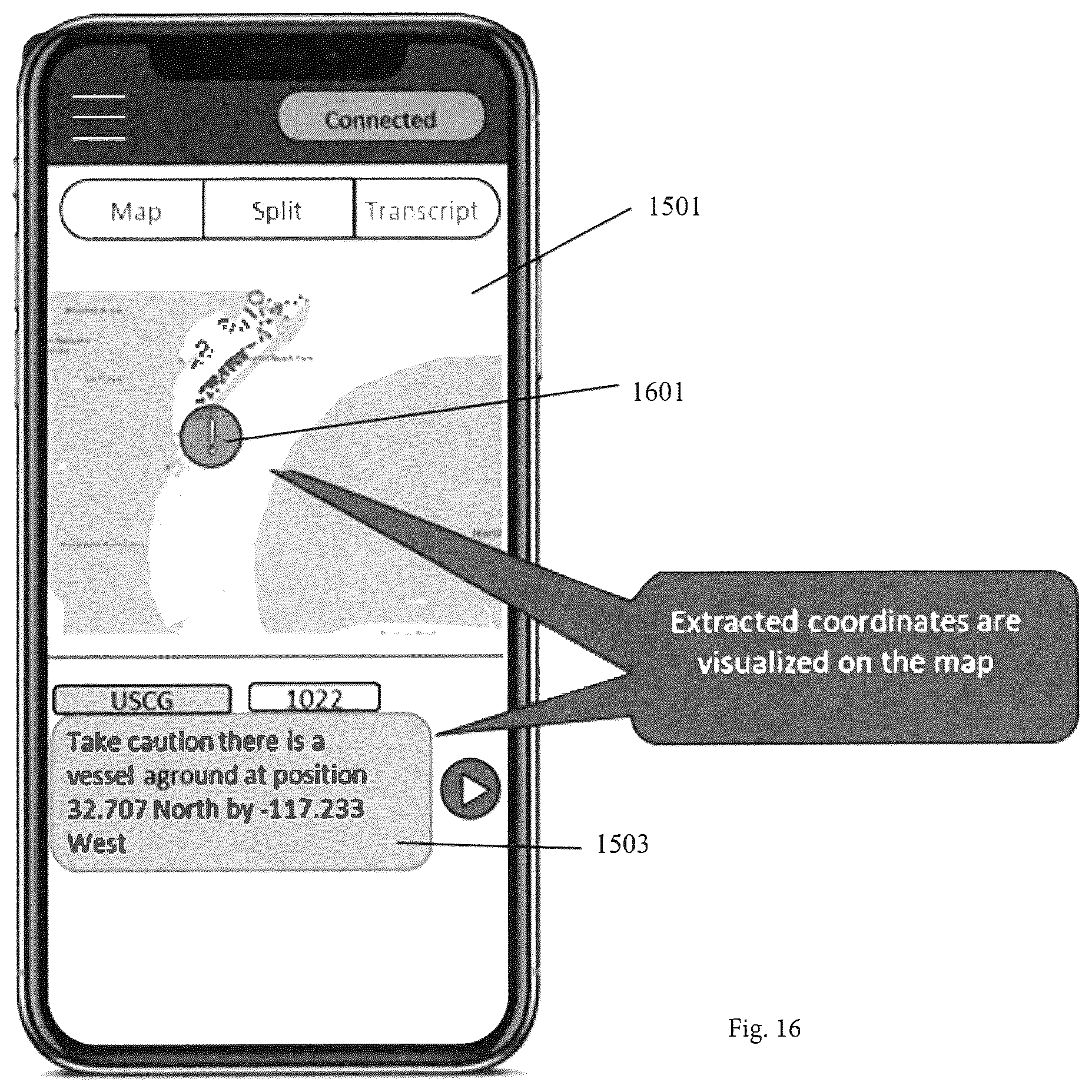 Patent US12322392 Figure 15 – Automated system and method that services inquiring vessels