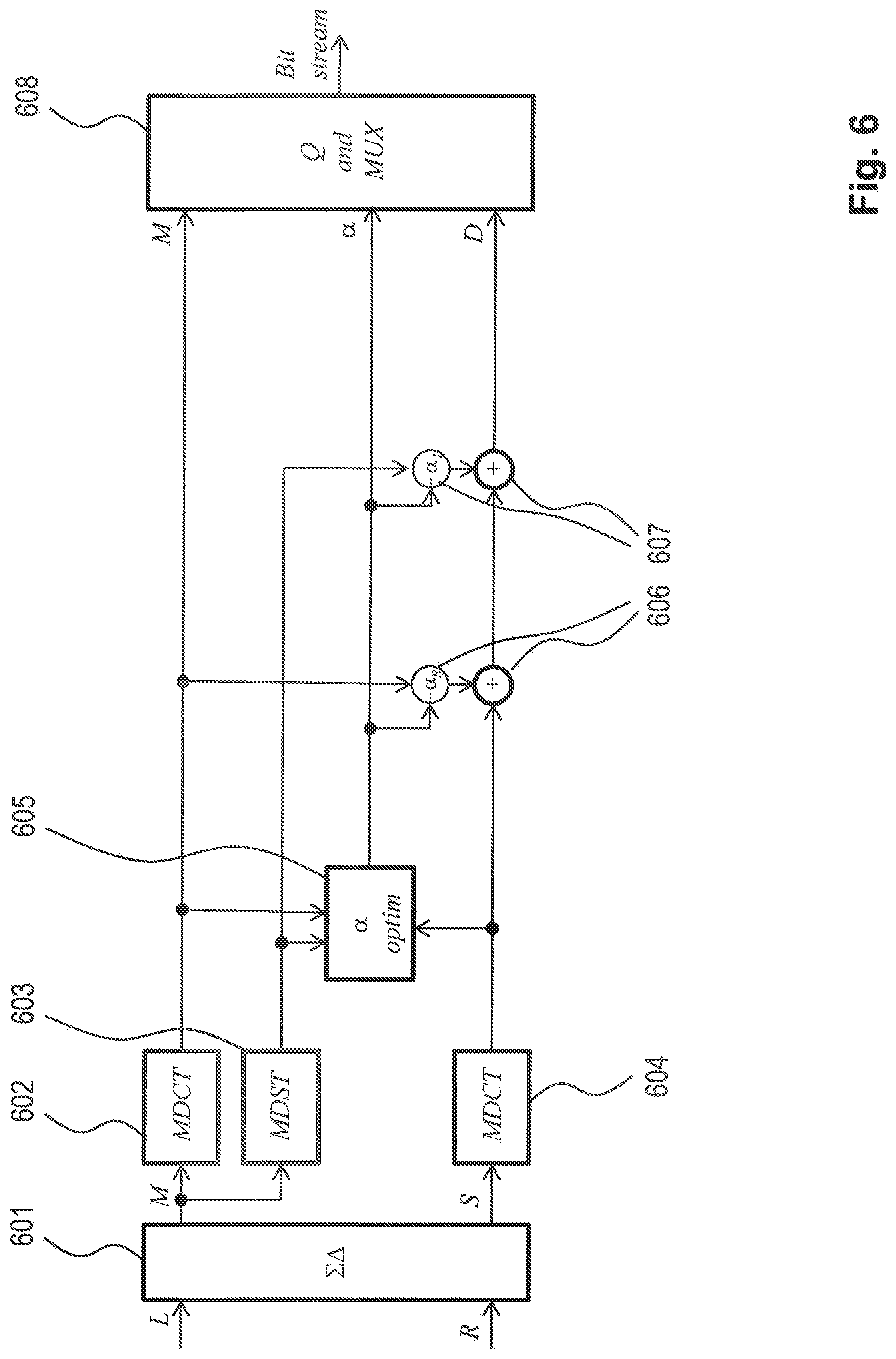 Patent US12322399 Figure 6 – MDCT-based complex prediction stereo coding