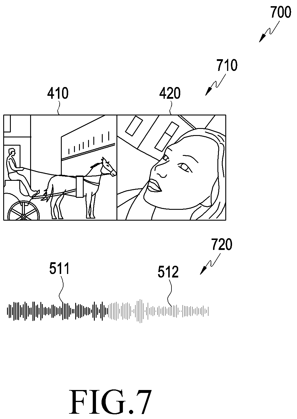 Patent US12322412 Figure 7 – Method for providing video and electronic device supporting the same