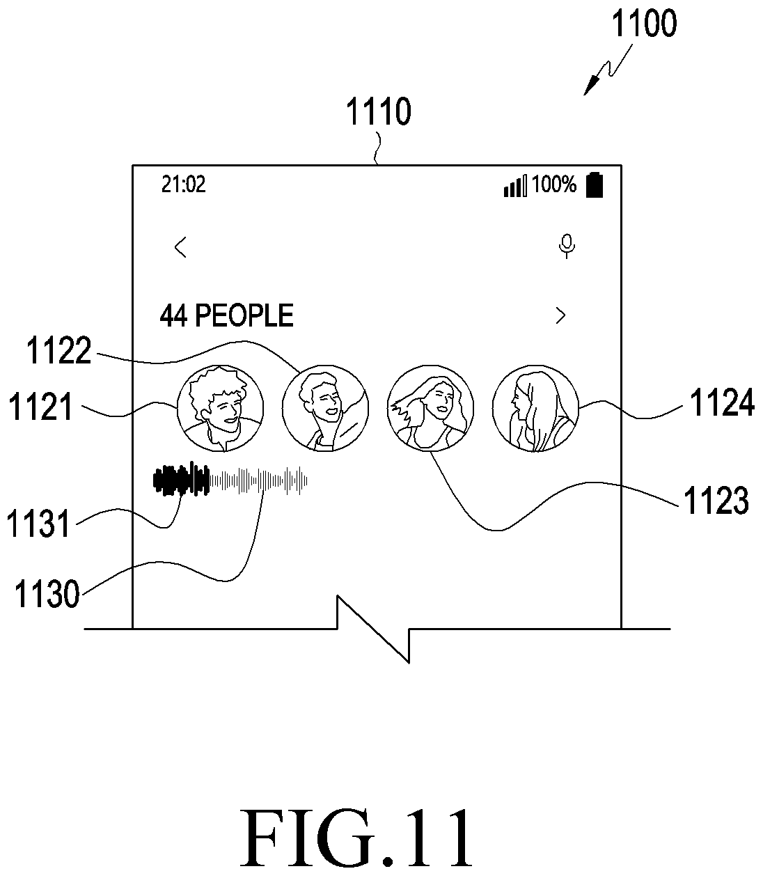 Patent US12322412 Figure 11 – Method for providing video and electronic device supporting the same